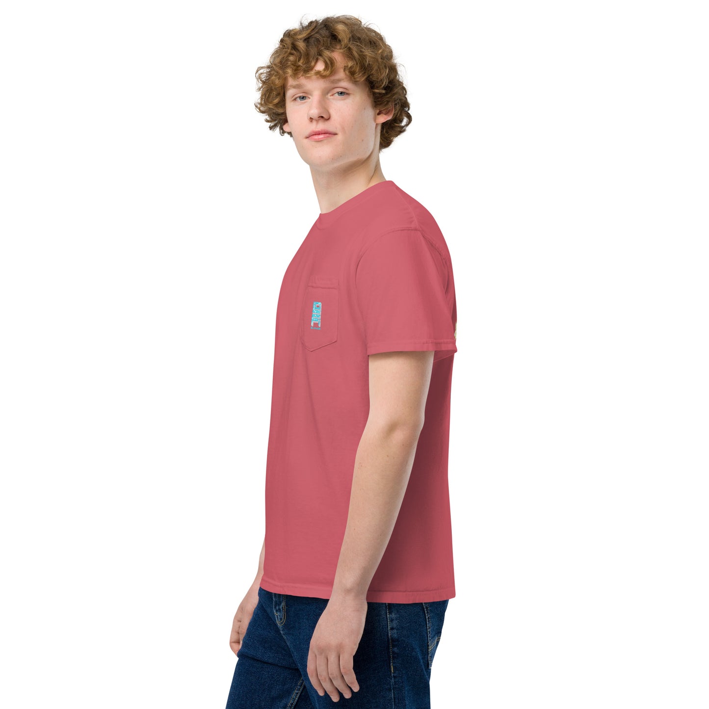 Lo-Fi Islands Keyboard Unisex Garment-Dyed Pocket T-Shirt