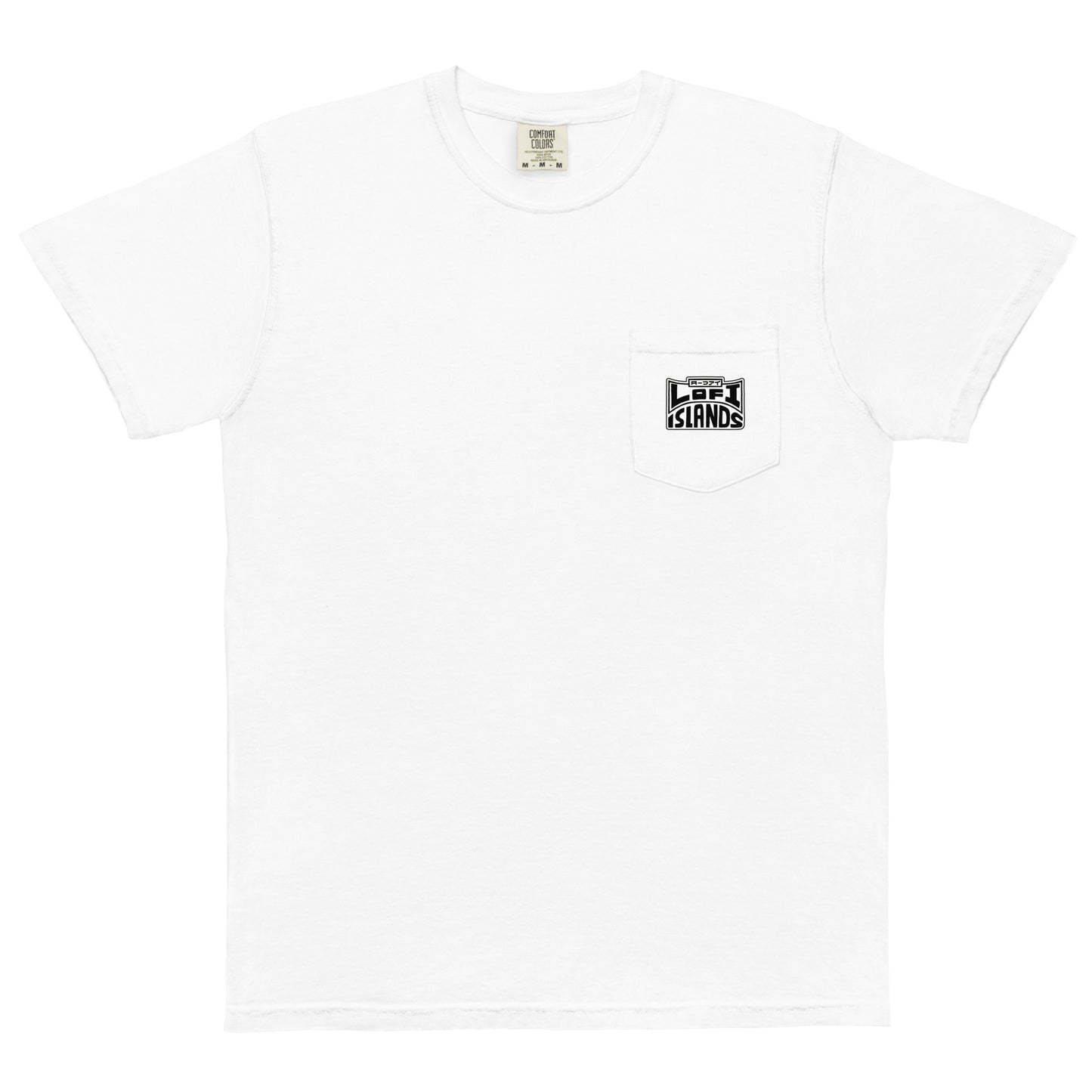 Lo-Fi Puppy B&W Unisex Garment-Dyed Pocket T-Shirt