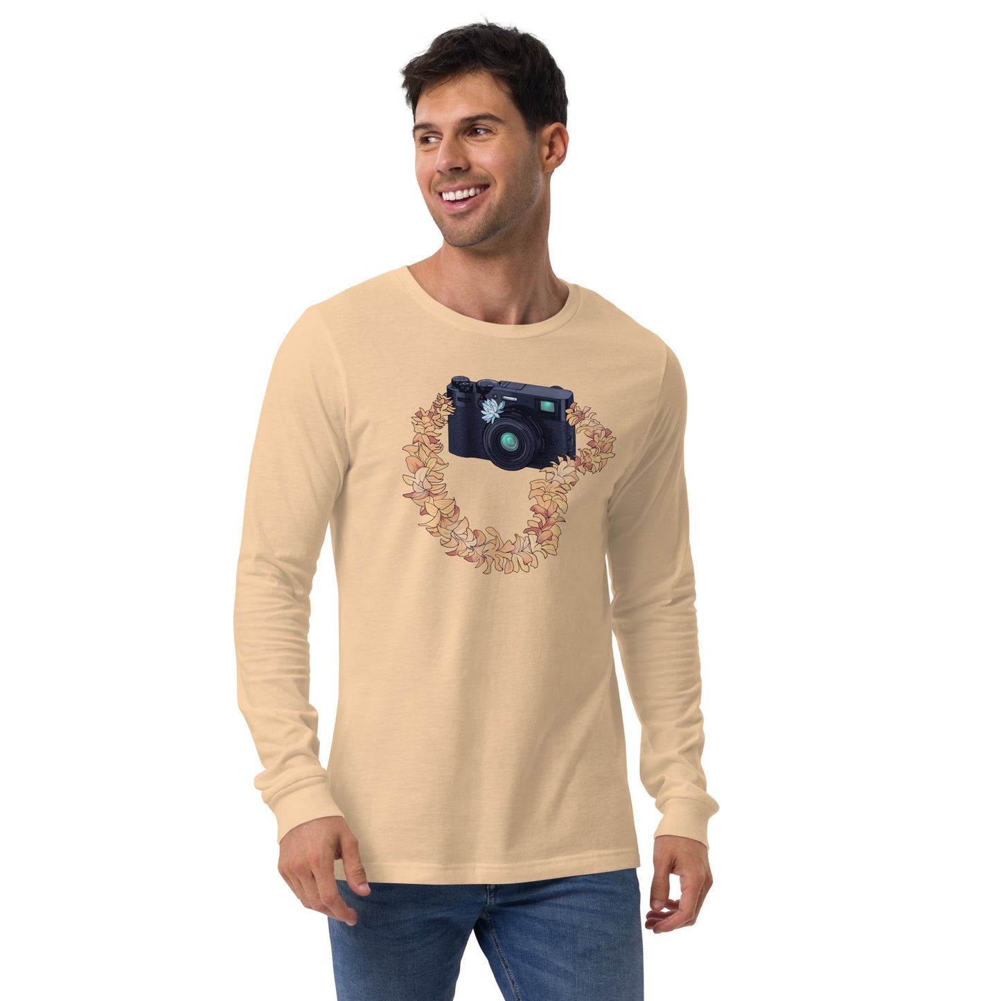 Vintage Camera Lei Unisex Long Sleeve Tee