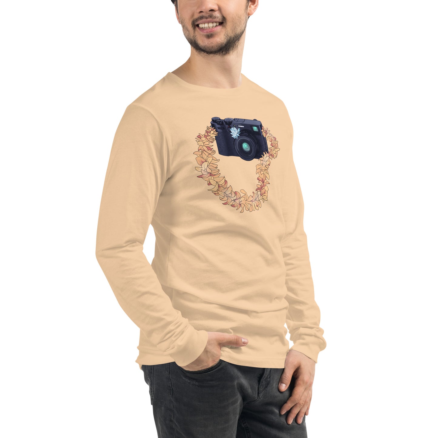 Vintage Camera Lei Unisex Long Sleeve Tee