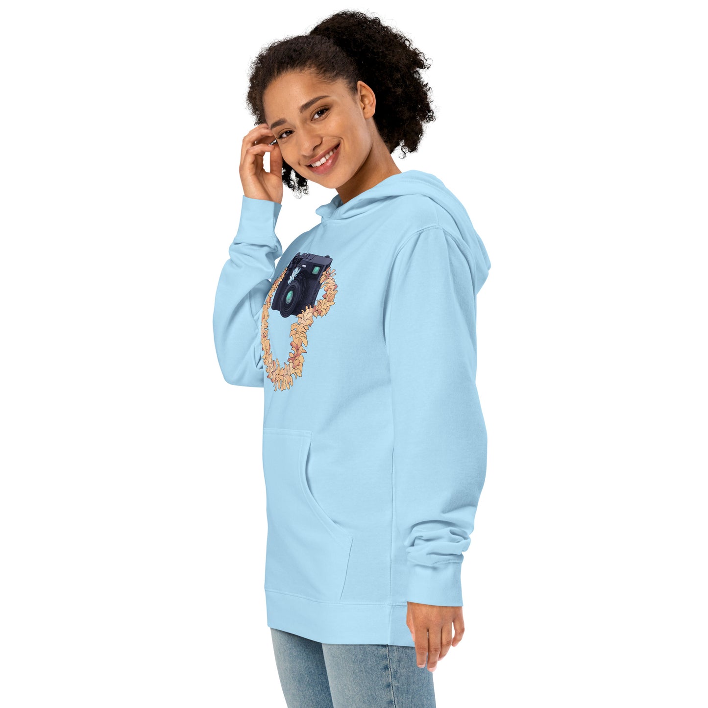 Vintage Camera Lei Unisex Midweight Hoodie