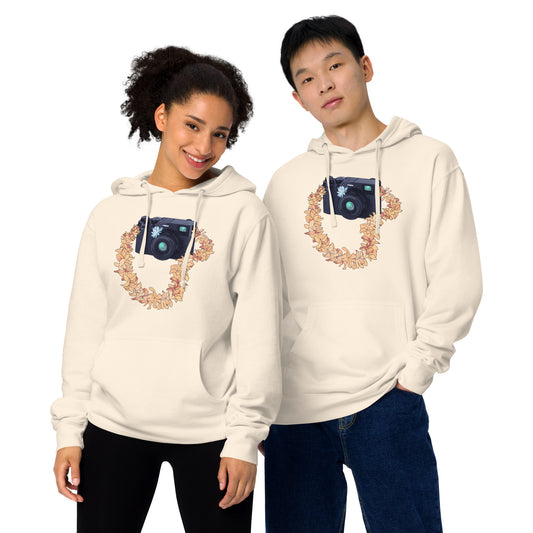 Vintage Camera Lei Unisex Midweight Hoodie