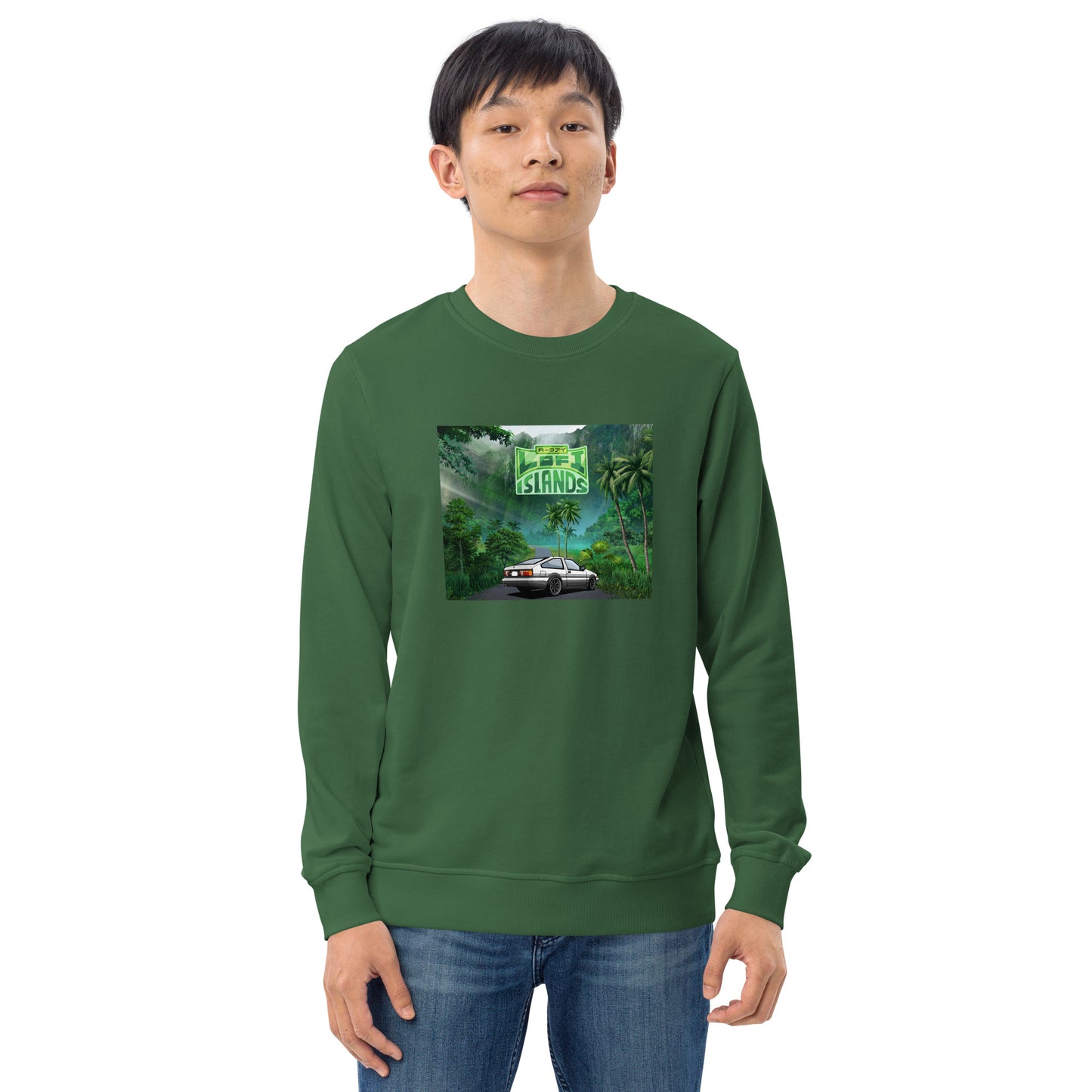 Lo-Fi Islands Kaneohe Drive Unisex Organic Sweatshirt