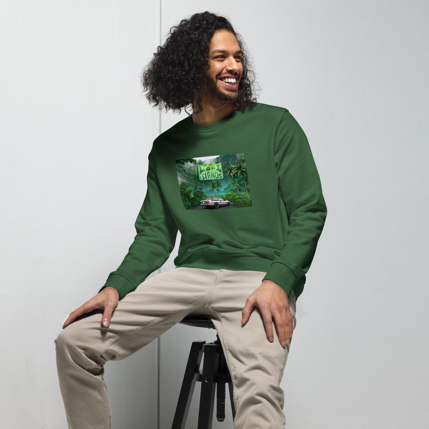 Lo-Fi Islands Kaneohe Drive Unisex Organic Sweatshirt