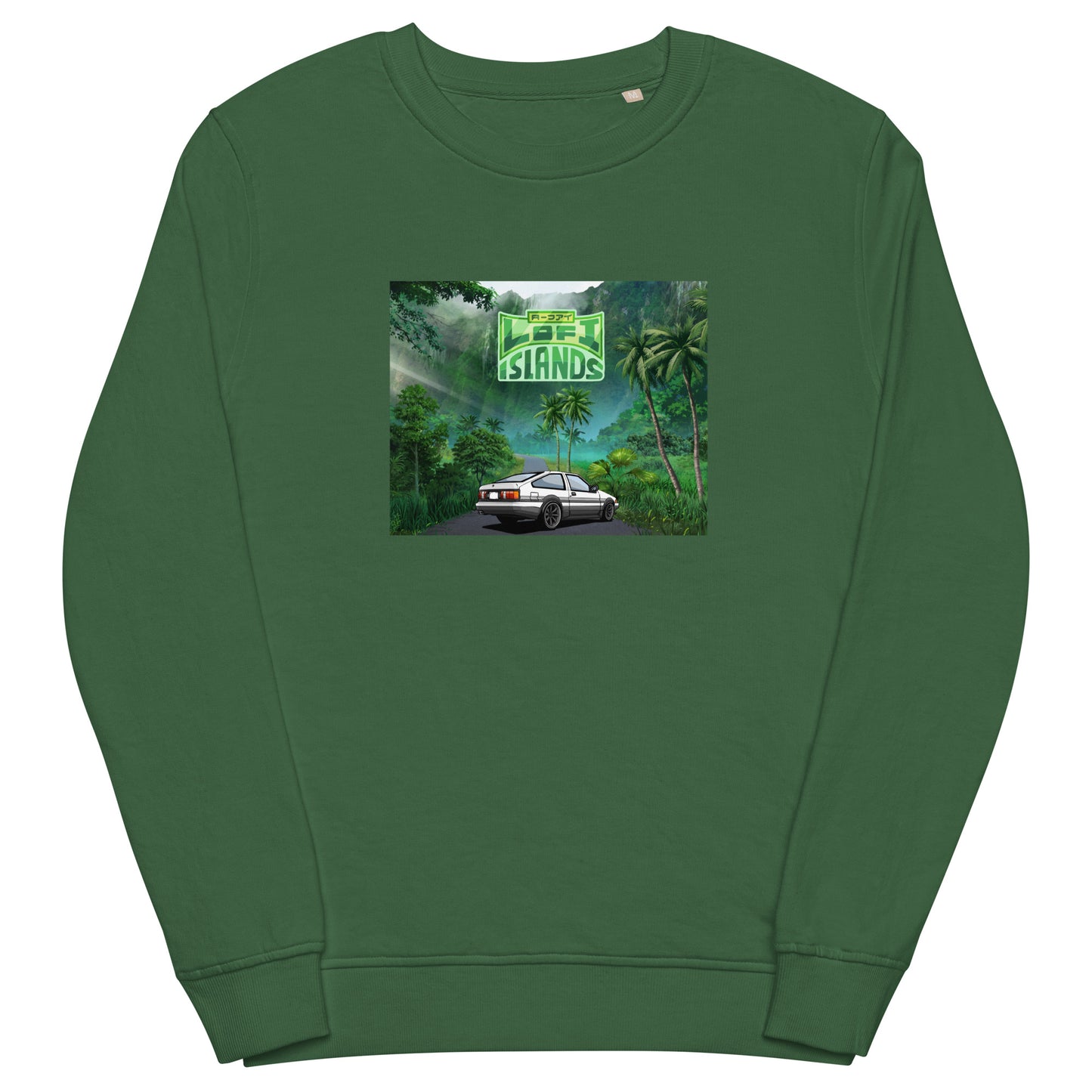 Lo-Fi Islands Kaneohe Drive Unisex Organic Sweatshirt