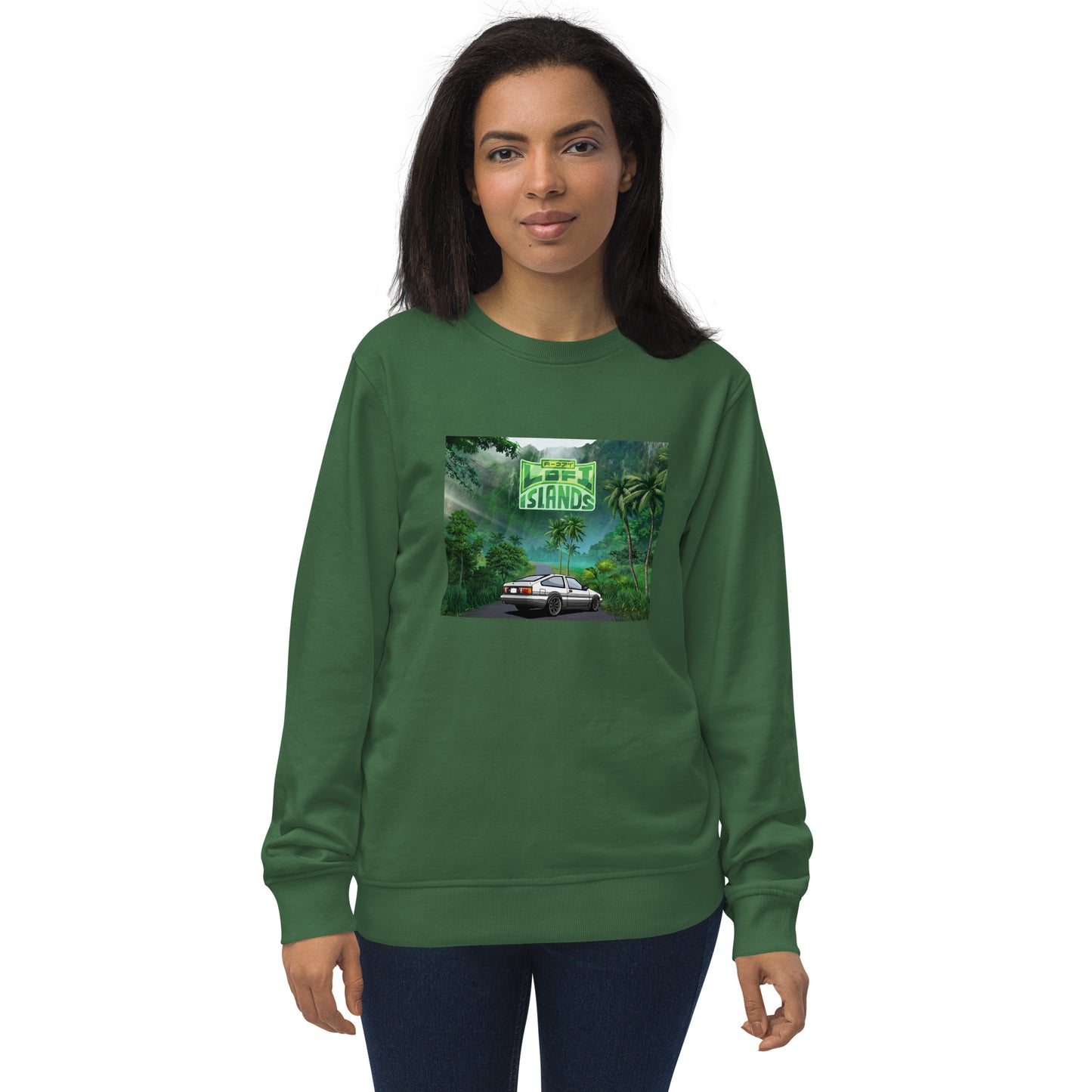 Lo-Fi Islands Kaneohe Drive Unisex Organic Sweatshirt