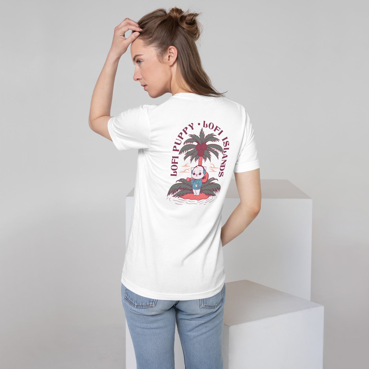 Lo-Fi Puppy x Islands Unisex Pocket T-Shirt