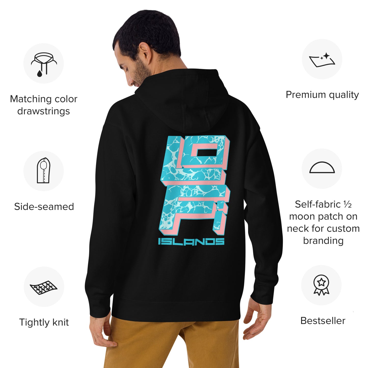 Lo-Fi Islands Wave Unisex Hoodie