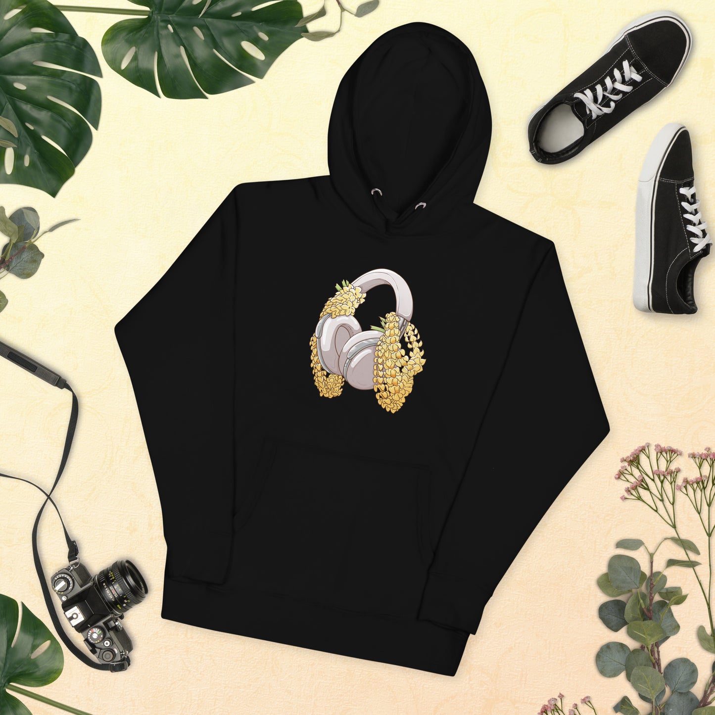 Puakenikeni Lo-Fi Lei Unisex Hoodie