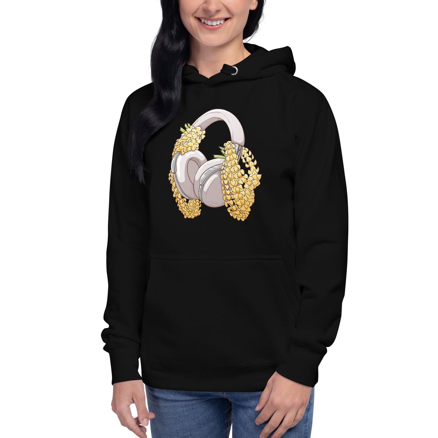 Puakenikeni Lo-Fi Lei Unisex Hoodie