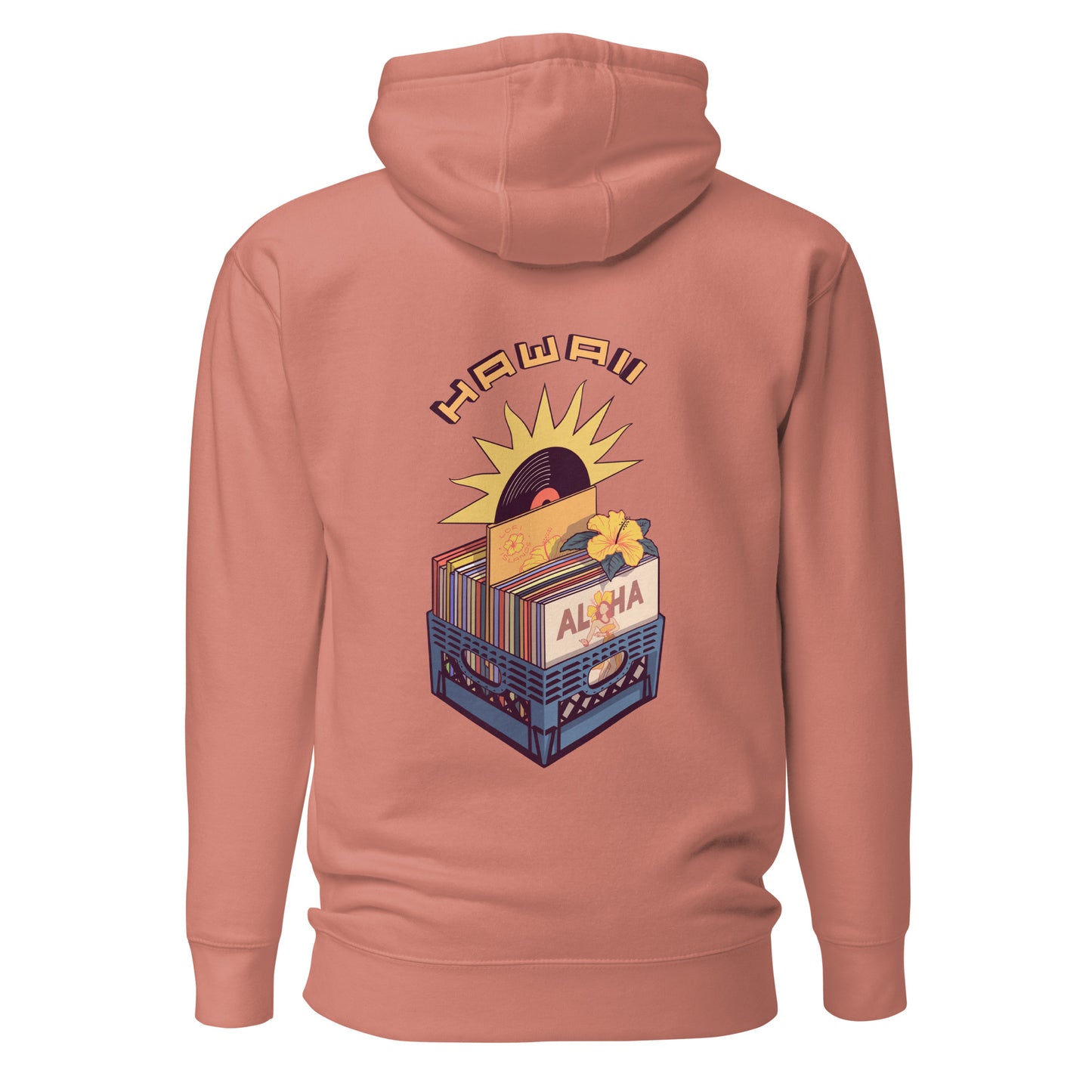 Hawaii Vinyl Records Unisex Hoodie