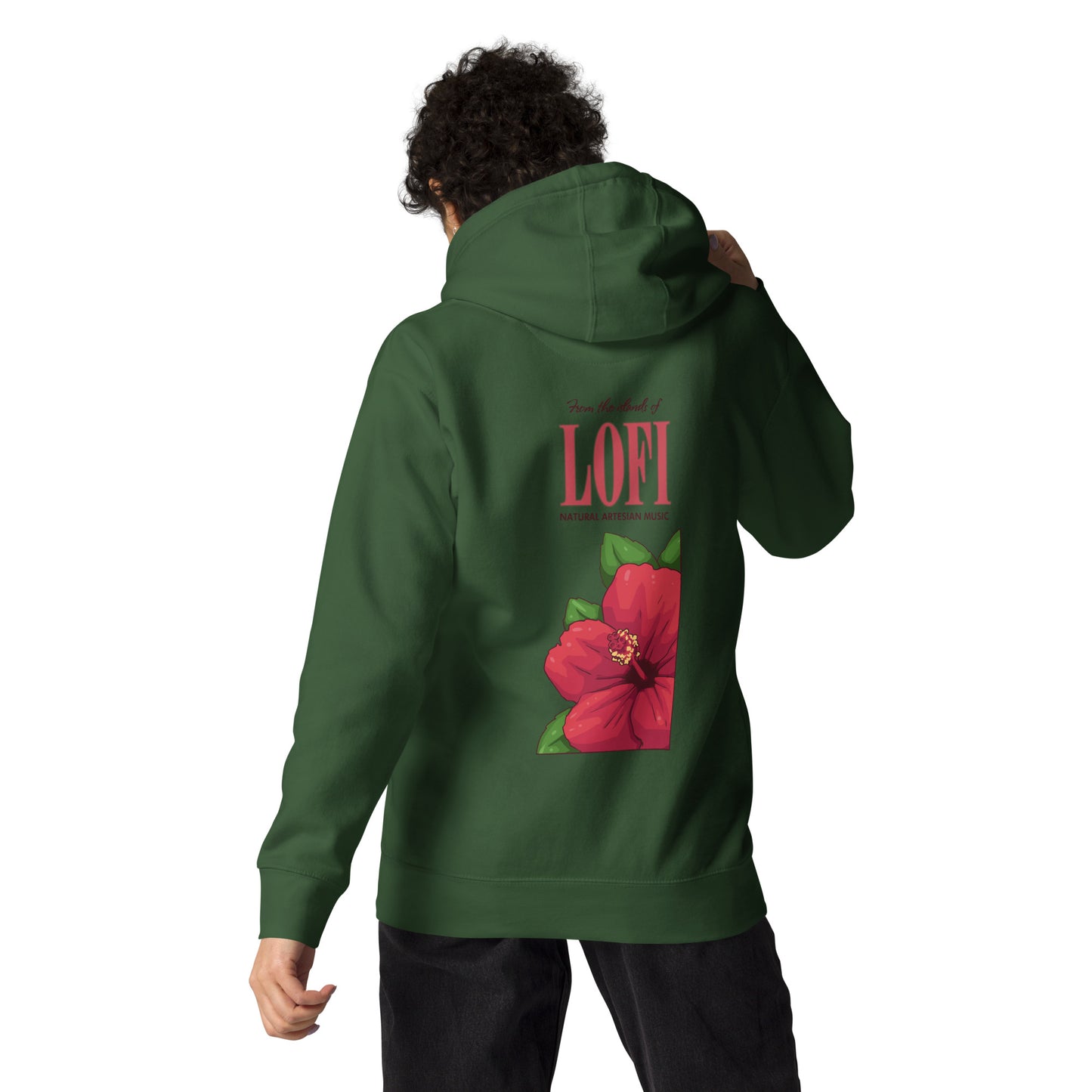 Lo-Fi Hibiscus Unisex Hoodie