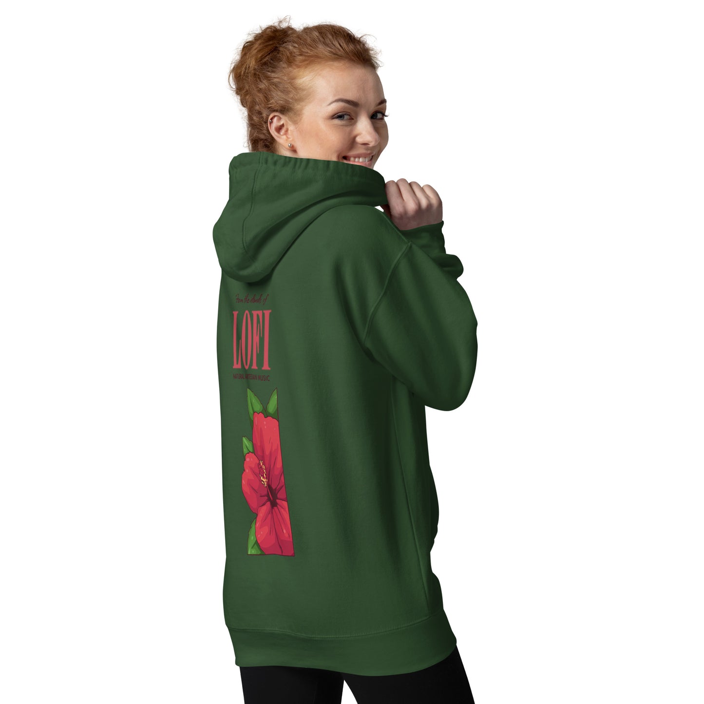 Lo-Fi Hibiscus Unisex Hoodie