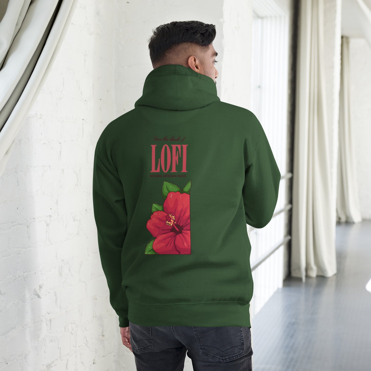 Lo-Fi Hibiscus Unisex Hoodie