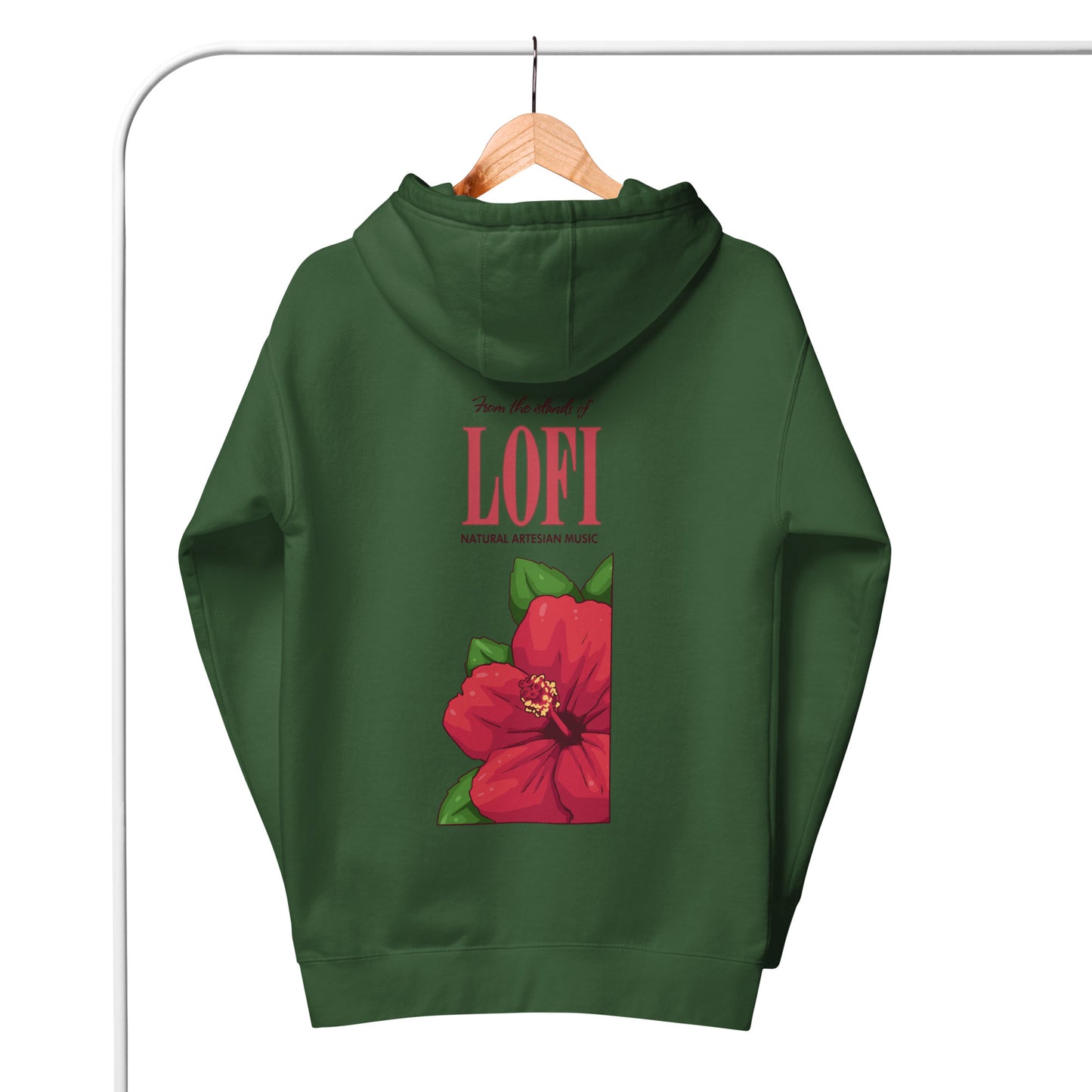 Lo-Fi Hibiscus Unisex Hoodie