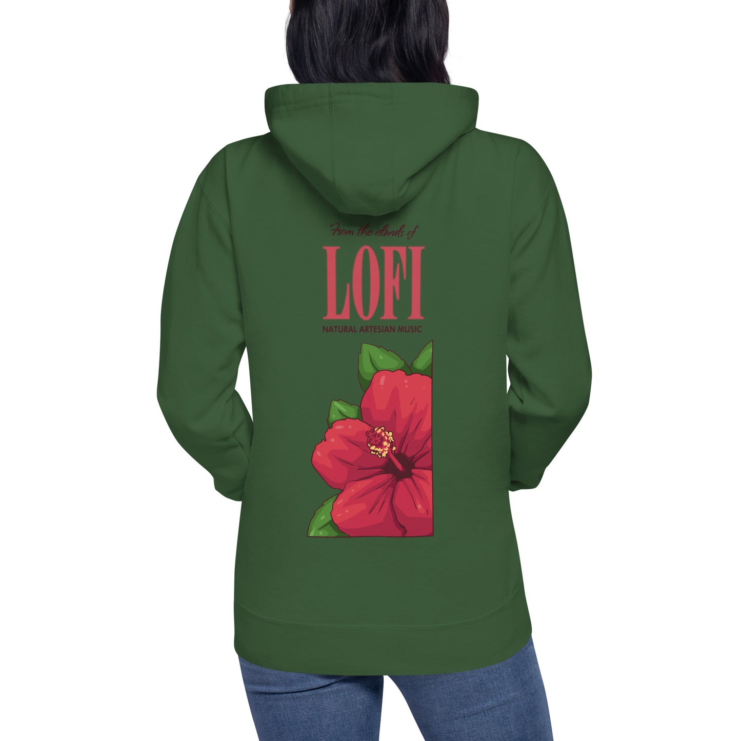 Lo-Fi Hibiscus Unisex Hoodie