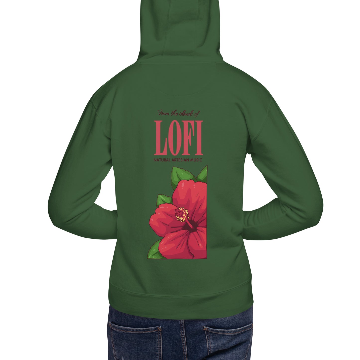 Lo-Fi Hibiscus Unisex Hoodie