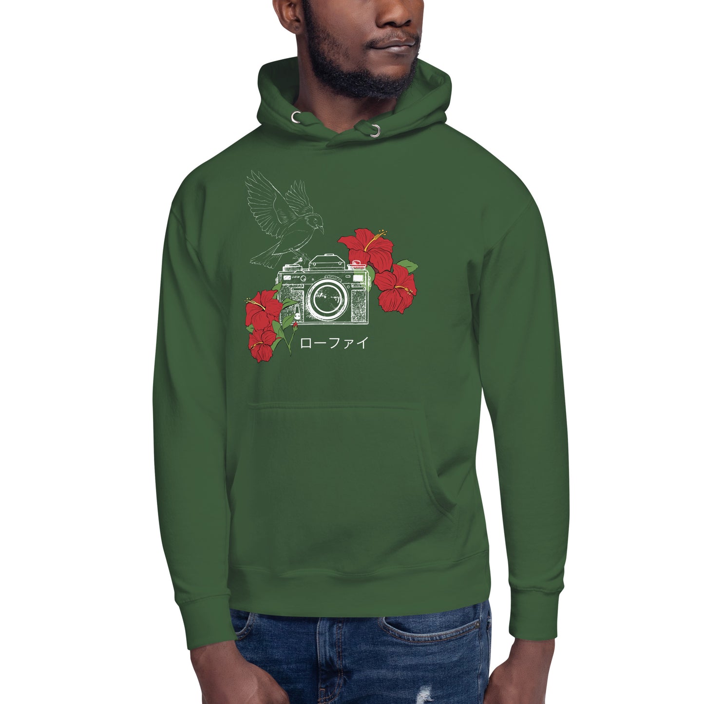 Lo-Fi Hibiscus Unisex Hoodie