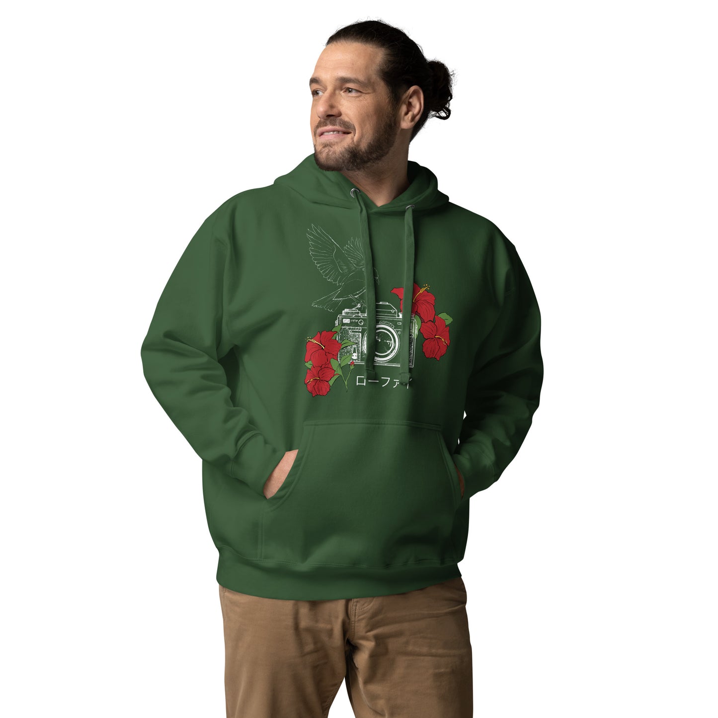 Lo-Fi Hibiscus Unisex Hoodie