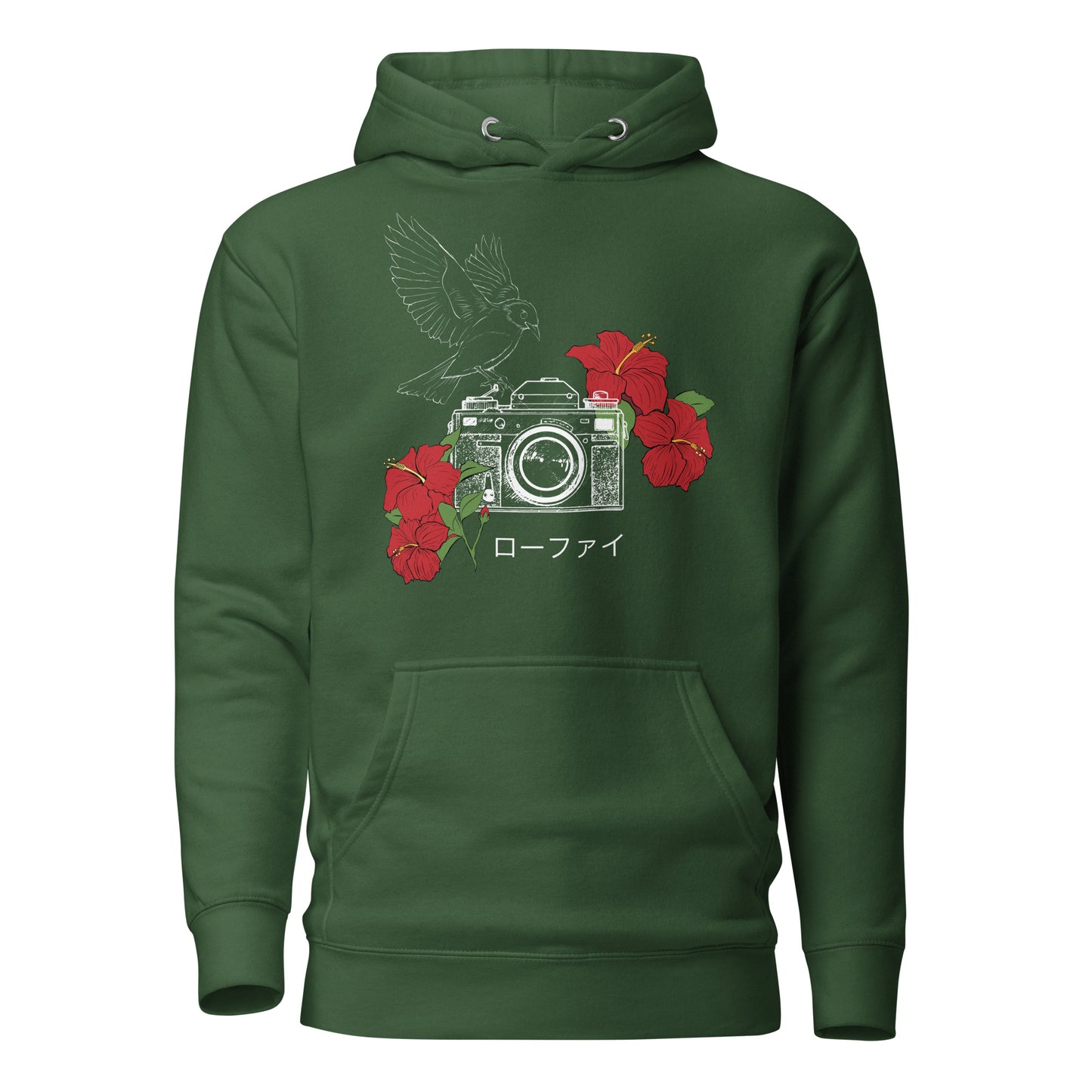 Lo-Fi Hibiscus Unisex Hoodie