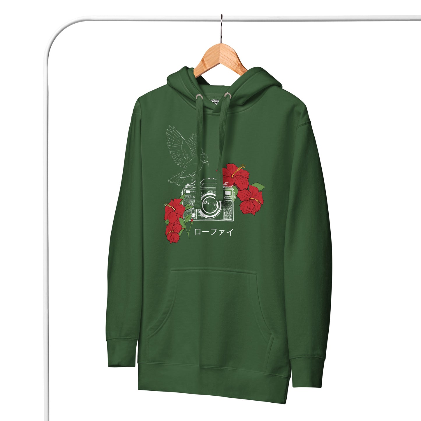 Lo-Fi Hibiscus Unisex Hoodie