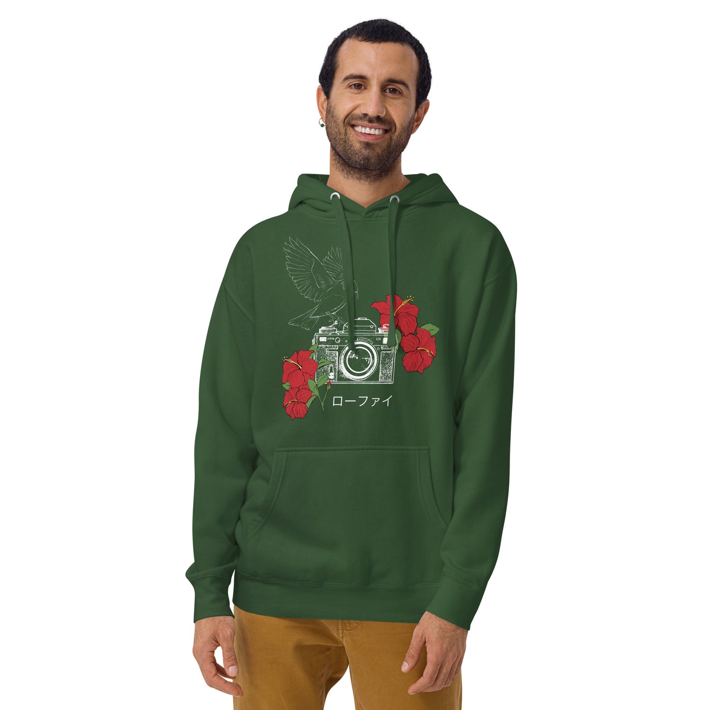 Lo-Fi Hibiscus Unisex Hoodie