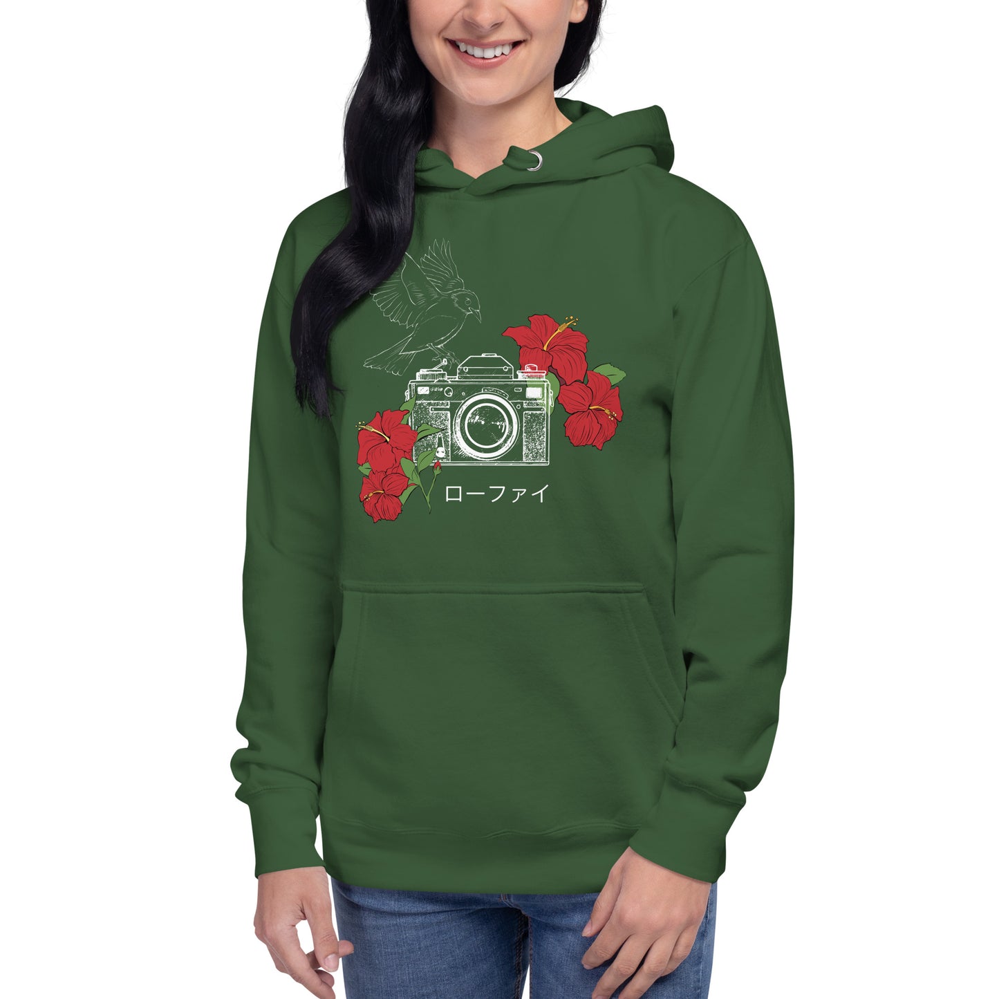 Lo-Fi Hibiscus Unisex Hoodie