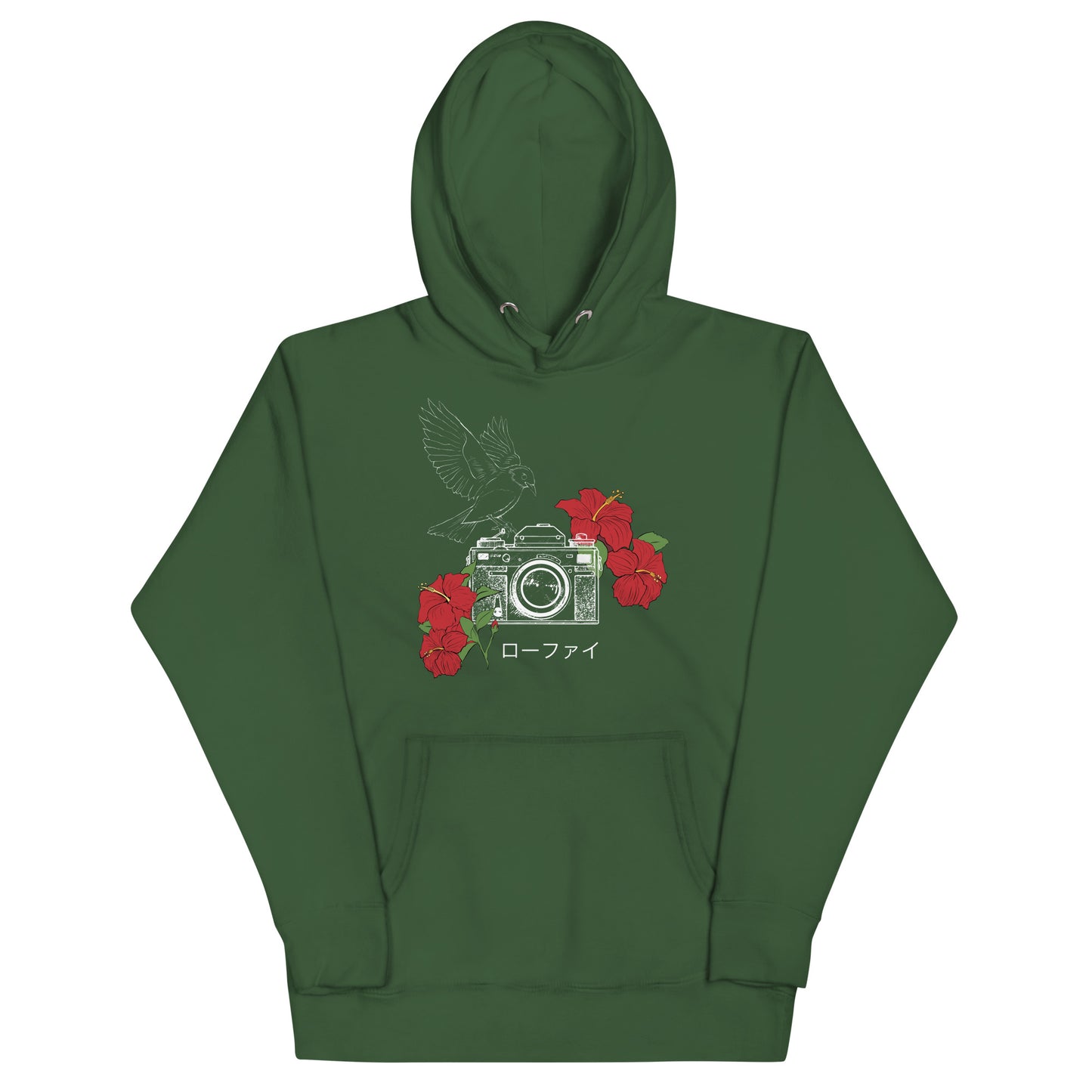 Lo-Fi Hibiscus Unisex Hoodie