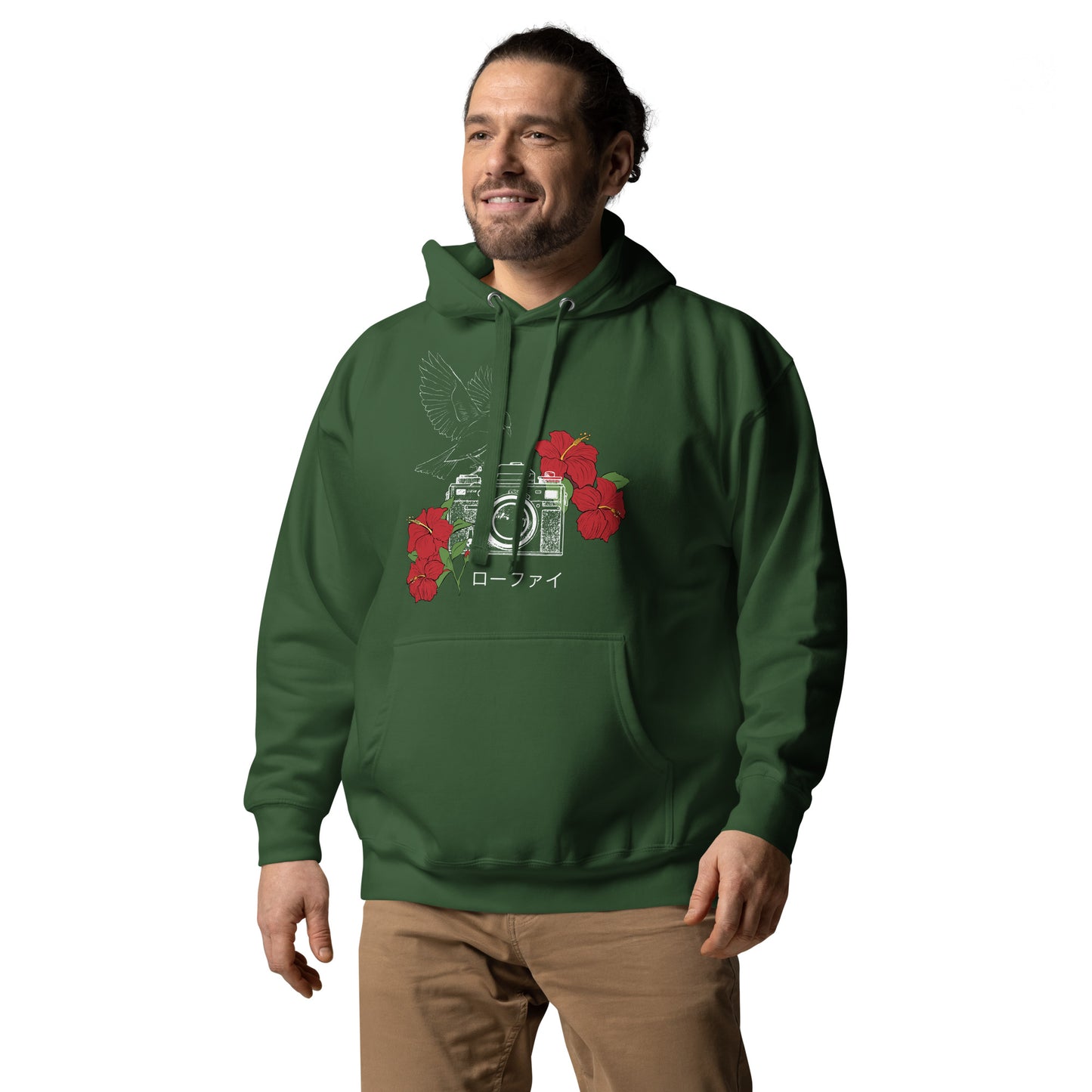 Lo-Fi Hibiscus Unisex Hoodie