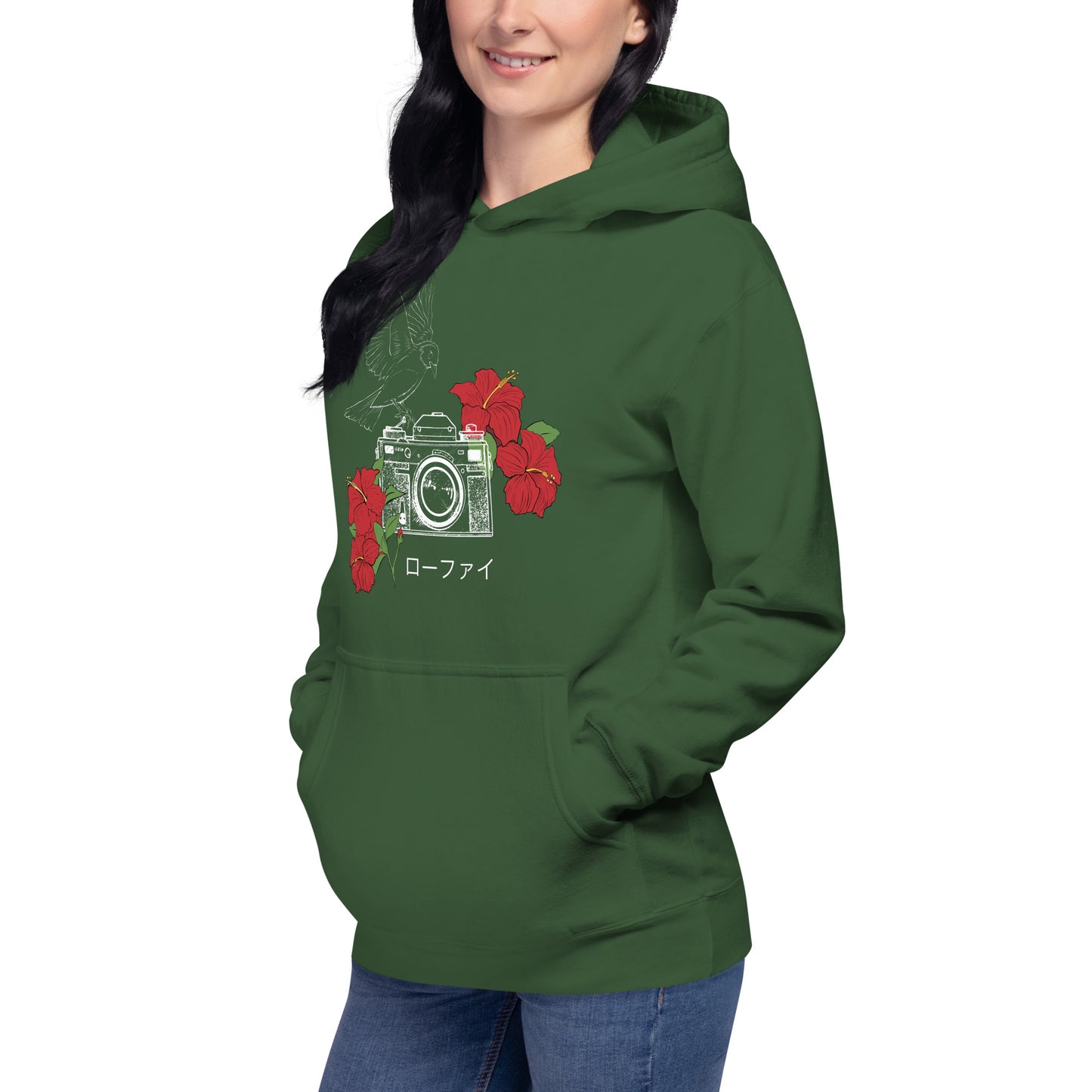 Lo-Fi Hibiscus Unisex Hoodie