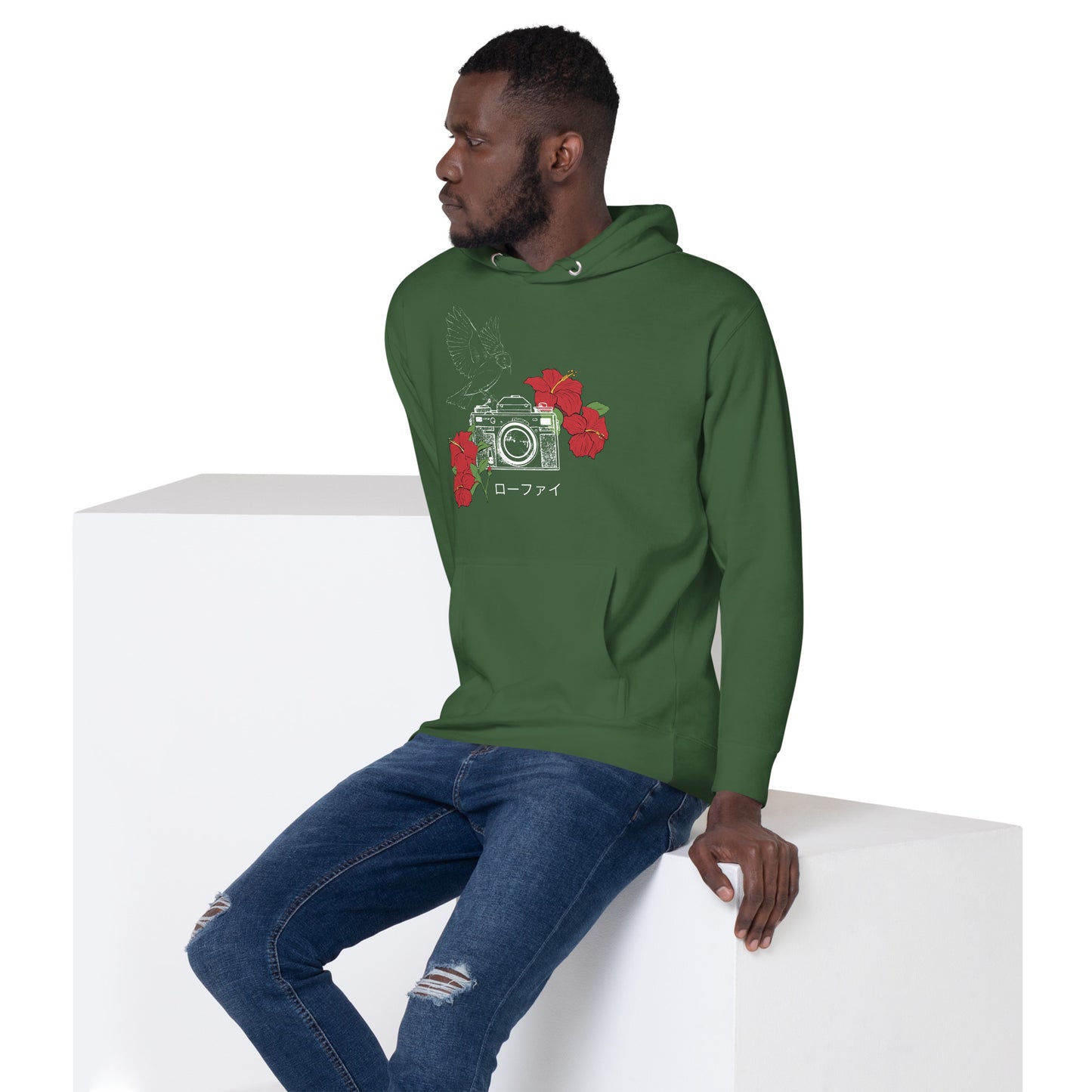 Lo-Fi Hibiscus Unisex Hoodie