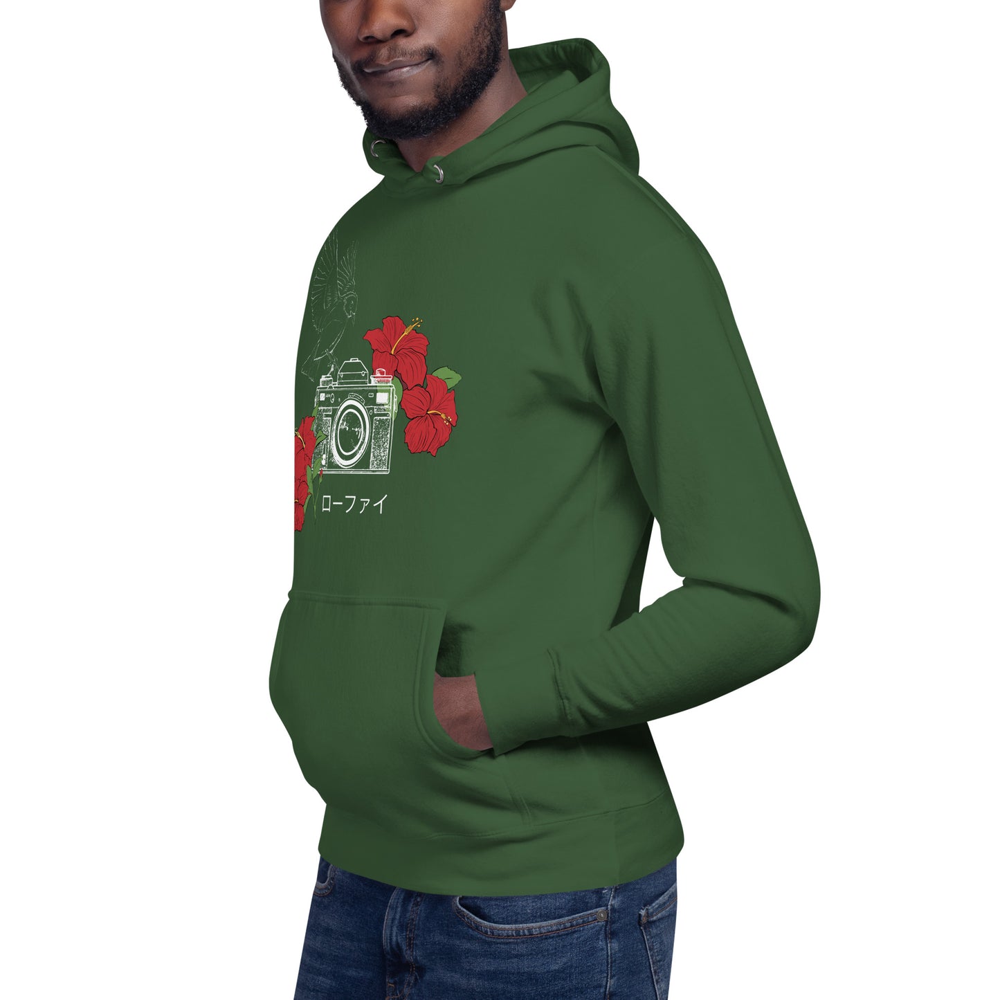 Lo-Fi Hibiscus Unisex Hoodie