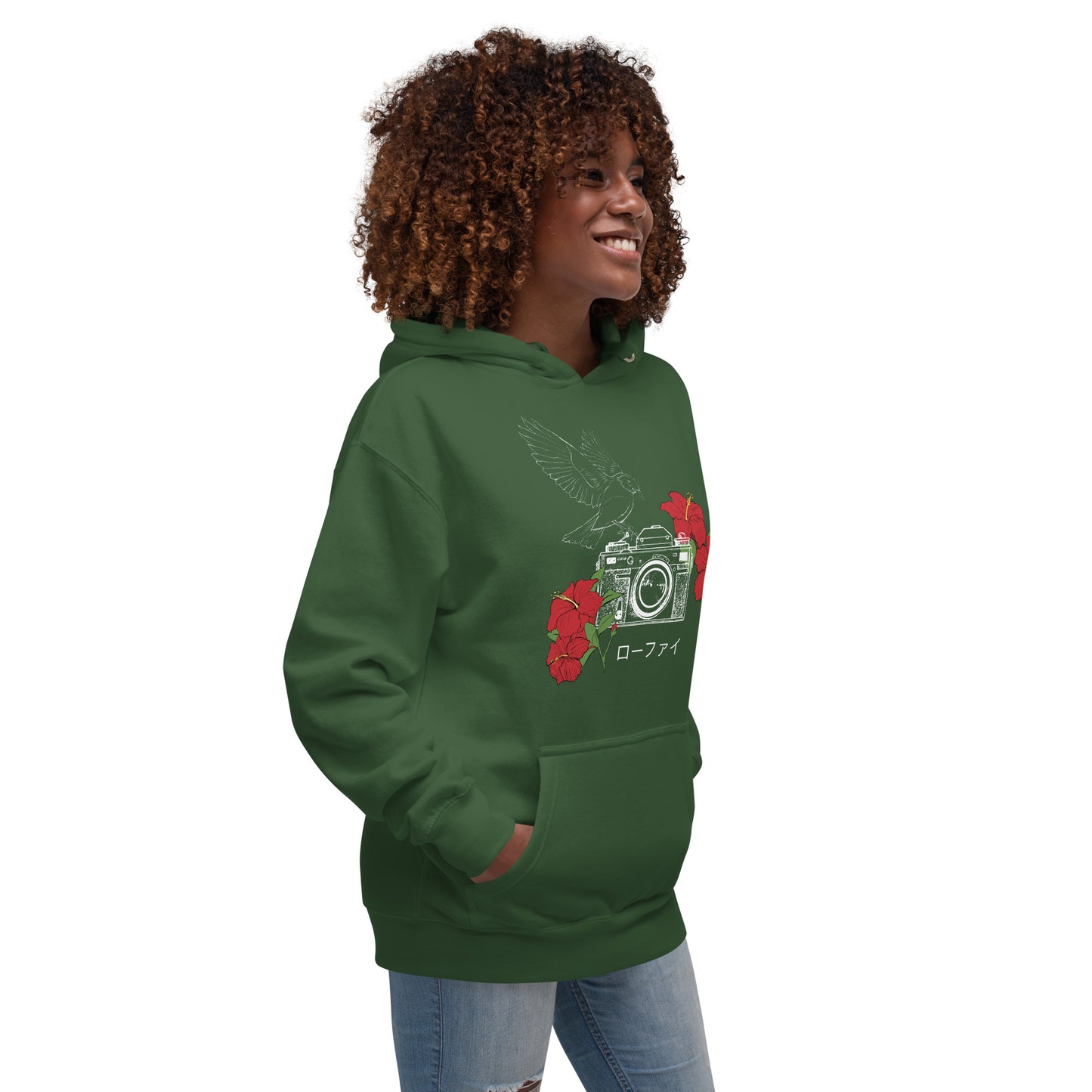 Lo-Fi Hibiscus Unisex Hoodie