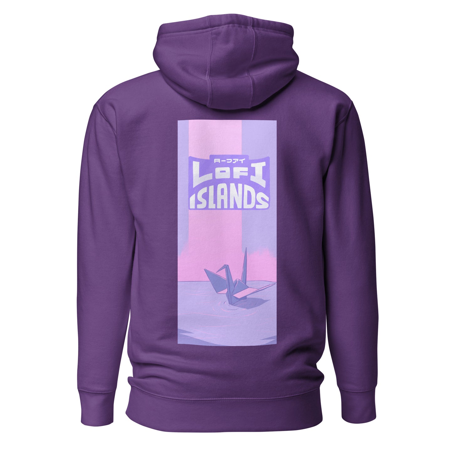 Purple Origami Crane Unisex Hoodie