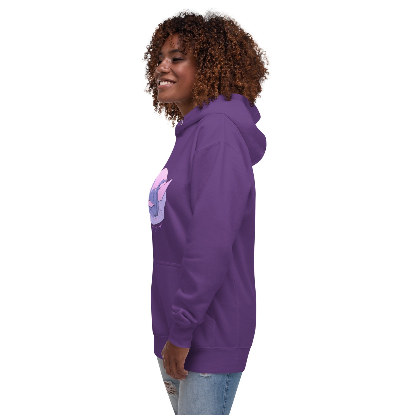 Purple Origami Crane Unisex Hoodie