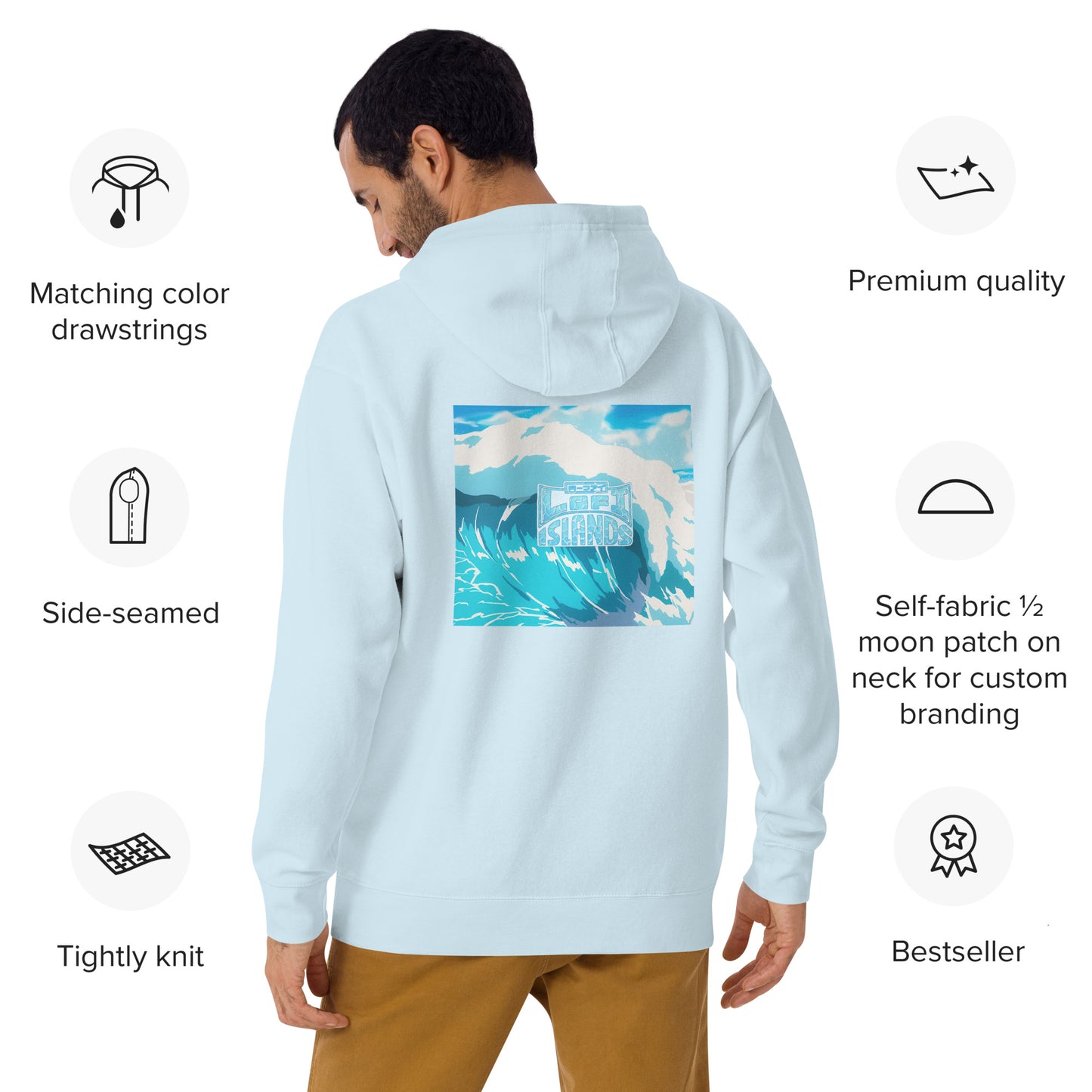 Lo-Fi Islands Wave Unisex Hoodie