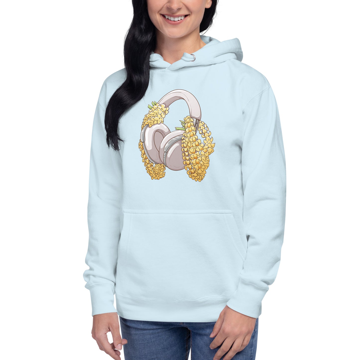 Puakenikeni Lo-Fi Lei Unisex Hoodie