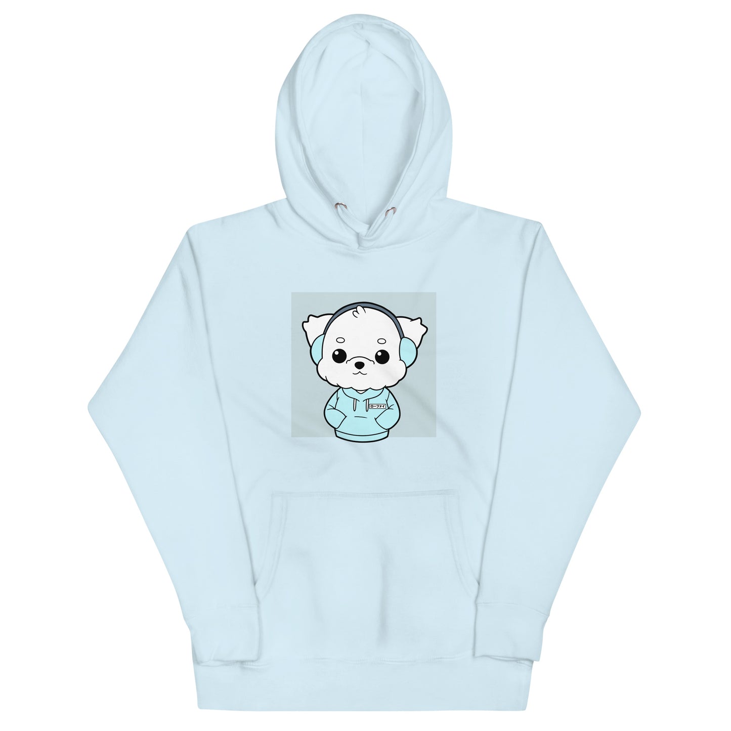 Lo-Fi Puppy Blue Unisex Hoodie