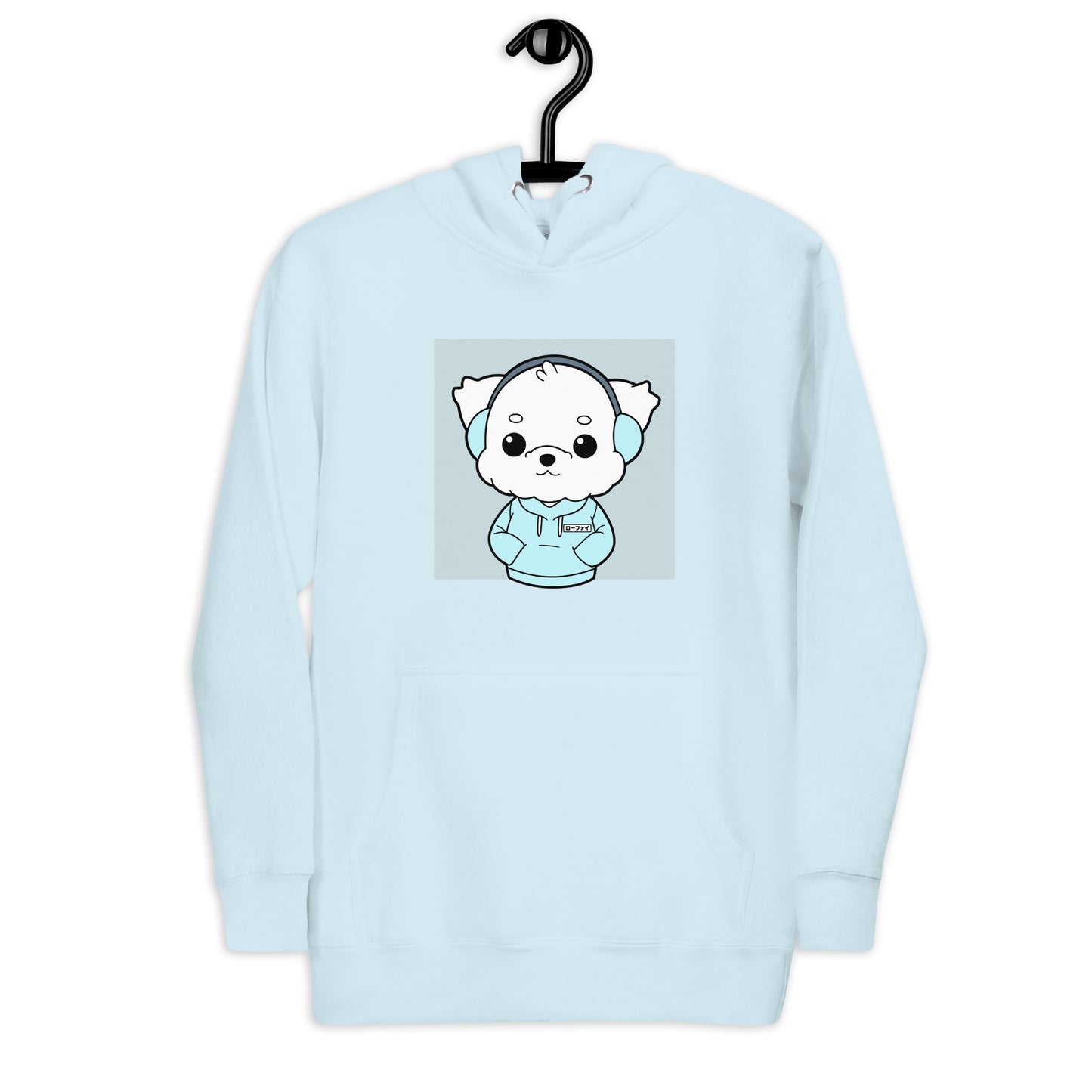 Lo-Fi Puppy Blue Unisex Hoodie