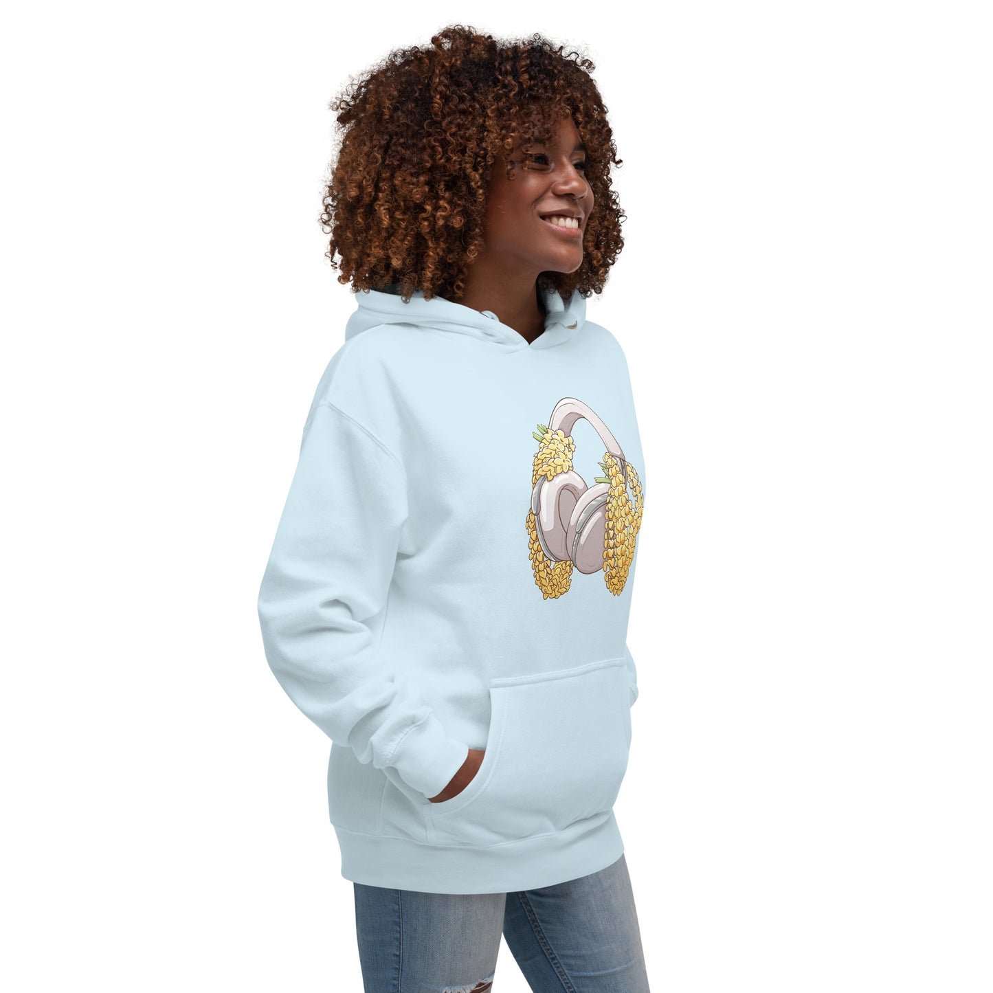 Puakenikeni Lo-Fi Lei Unisex Hoodie