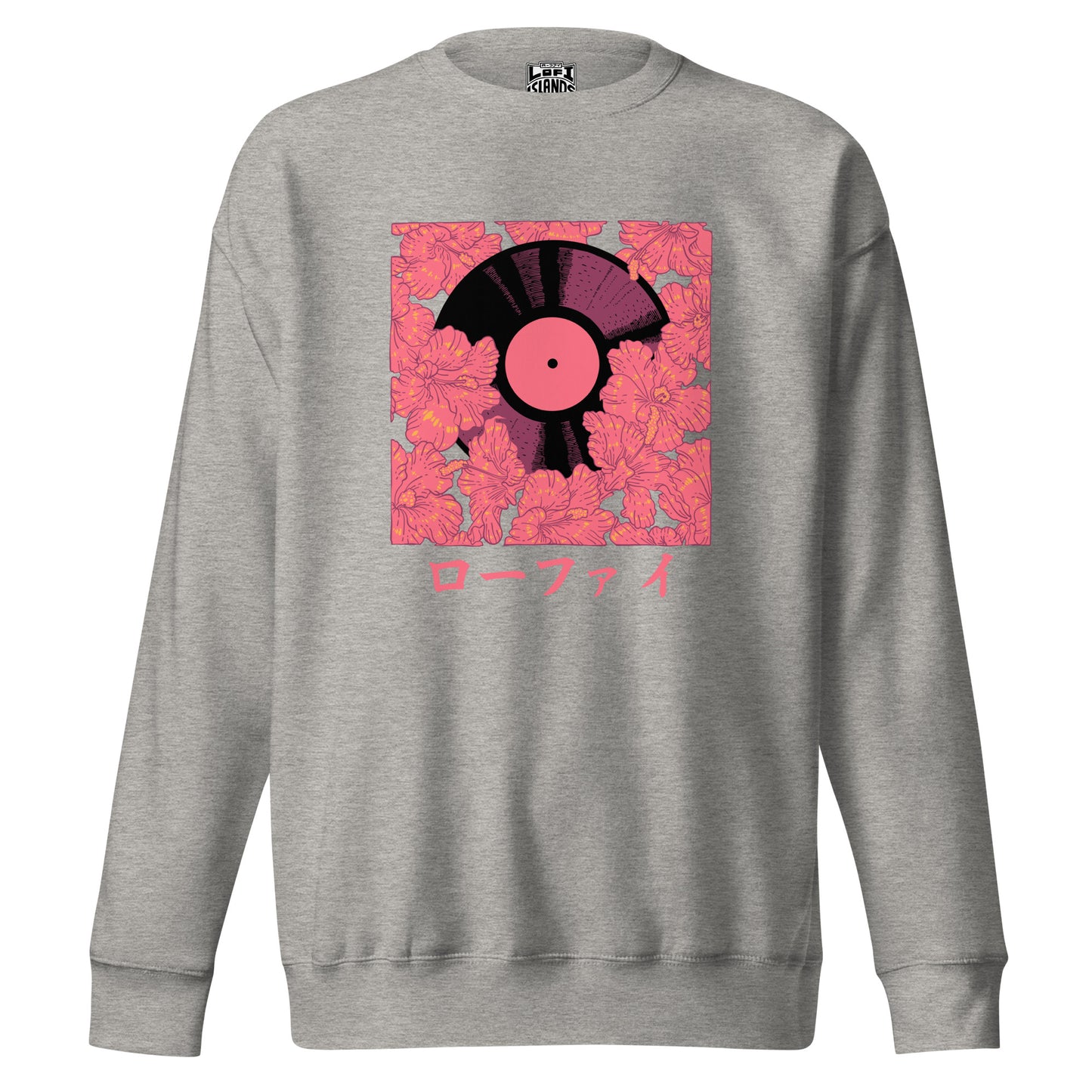 Lo-Fi Vinyl x Red Hibiscus Unisex Premium Sweatshirt