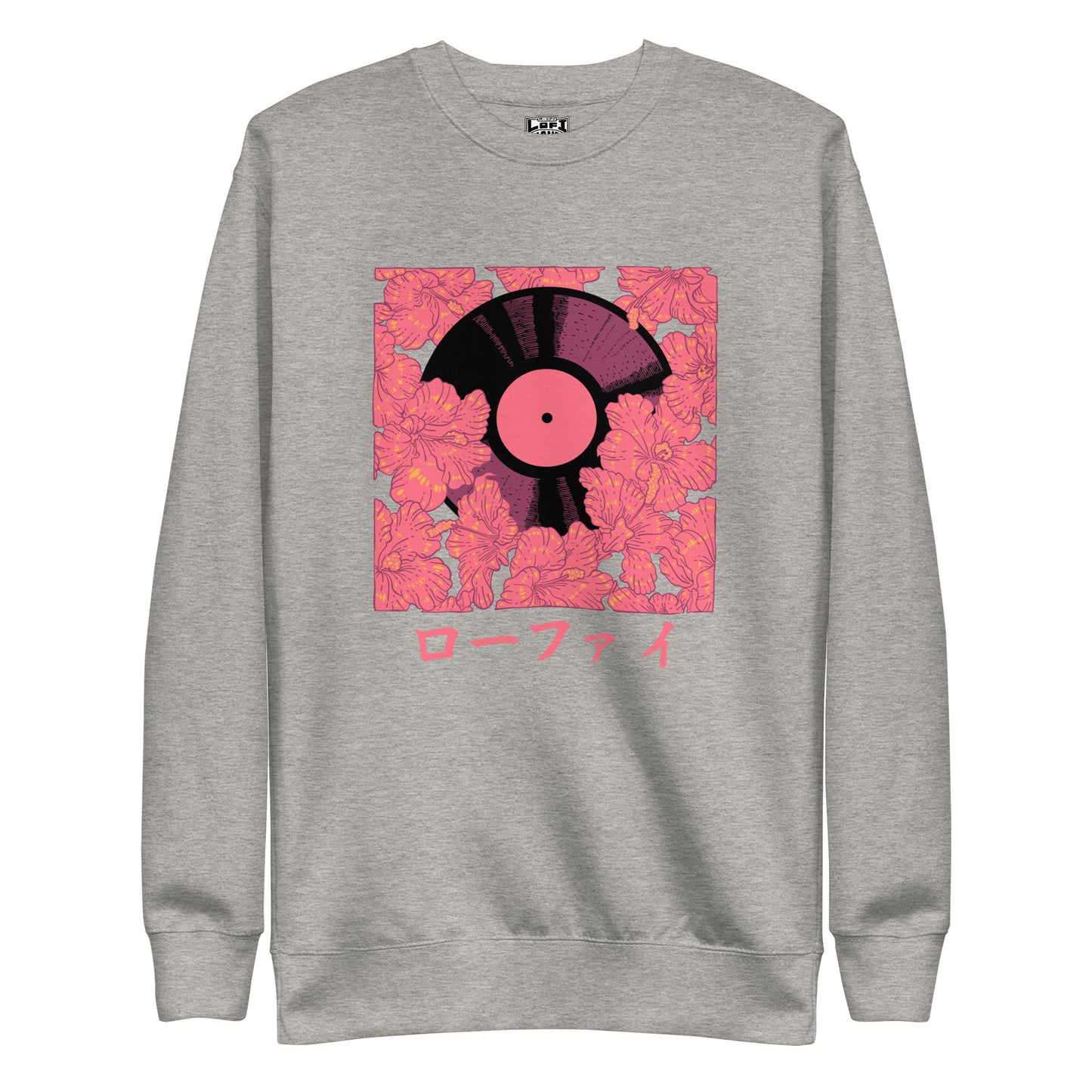 Lo-Fi Vinyl x Red Hibiscus Unisex Premium Sweatshirt