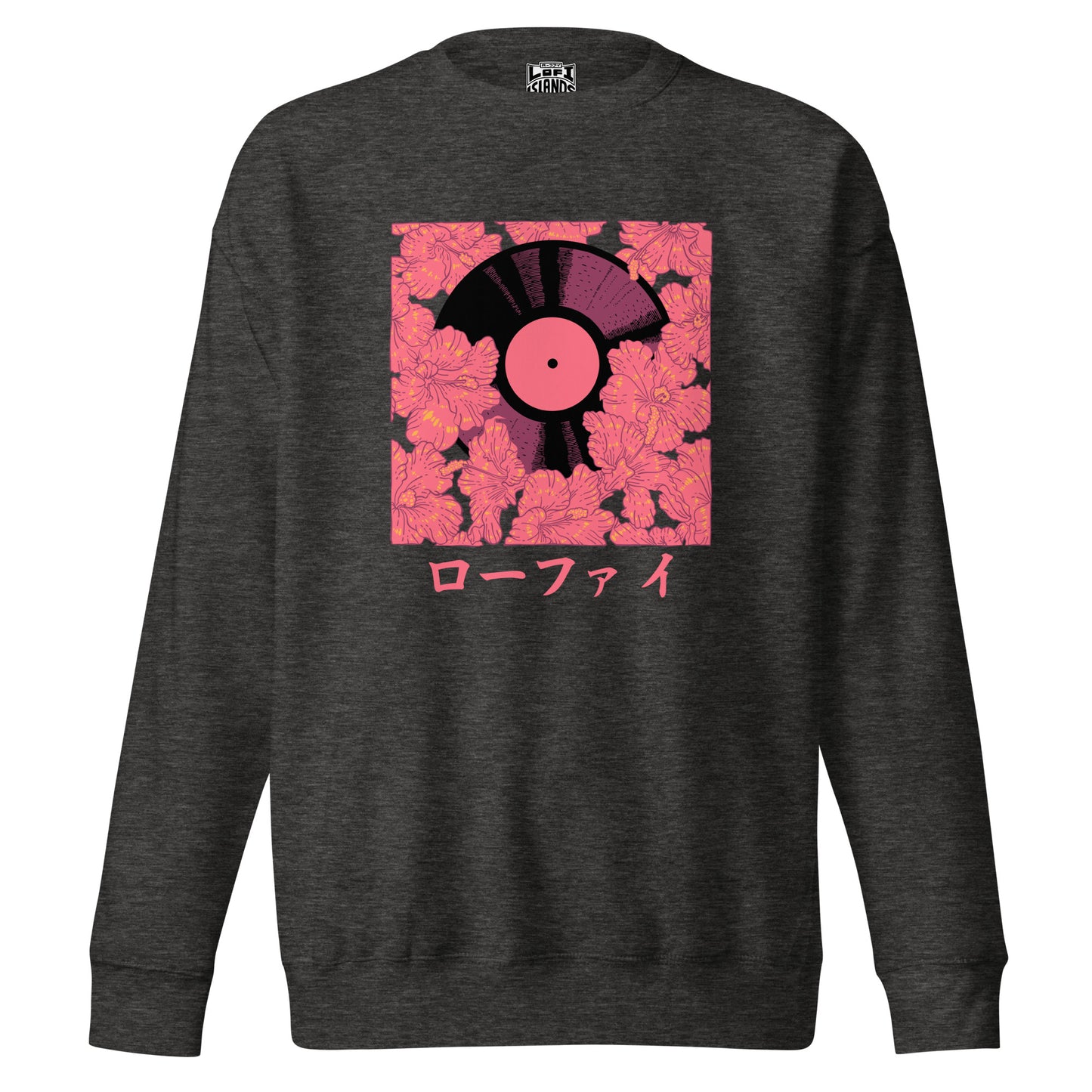 Lo-Fi Vinyl x Red Hibiscus Unisex Premium Sweatshirt