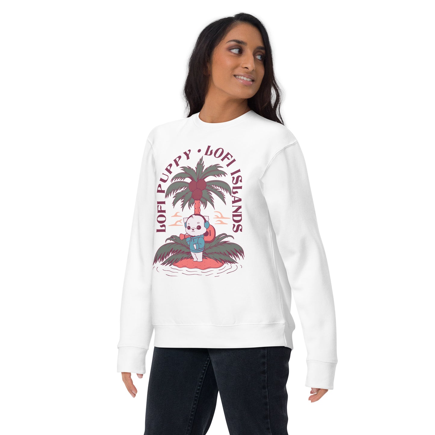 Lo-Fi Puppy Islands Unisex Premium Sweatshirt