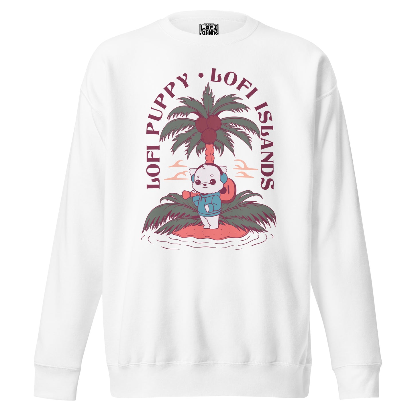 Lo-Fi Puppy Islands Unisex Premium Sweatshirt