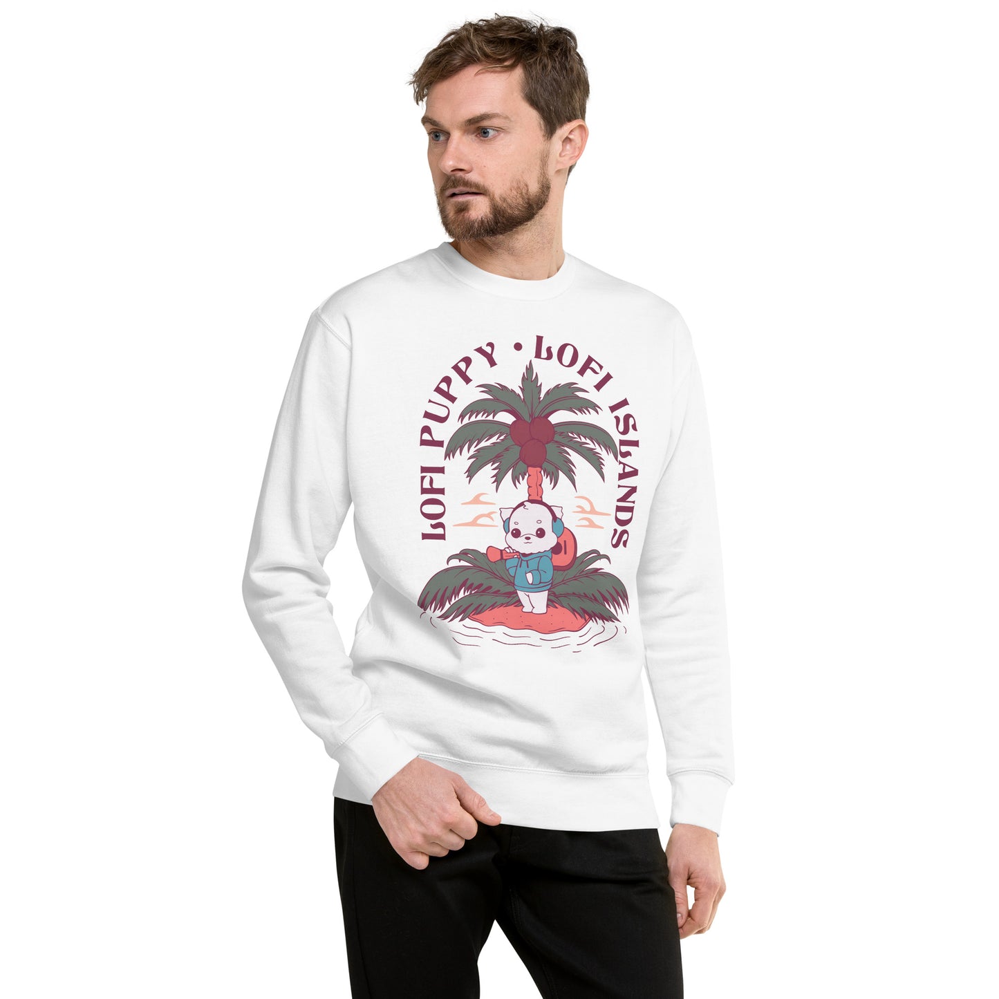 Lo-Fi Puppy Islands Unisex Premium Sweatshirt