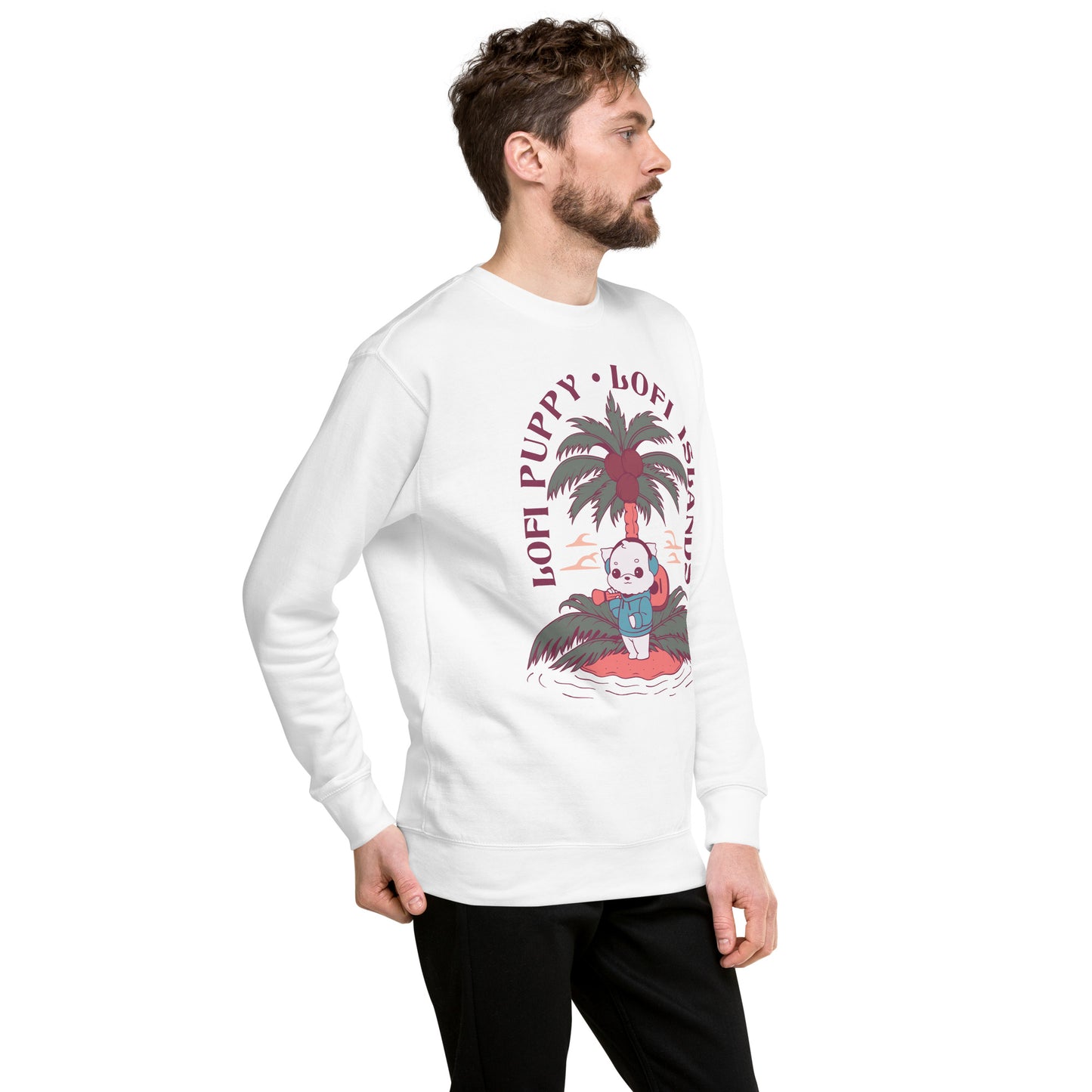 Lo-Fi Puppy Islands Unisex Premium Sweatshirt