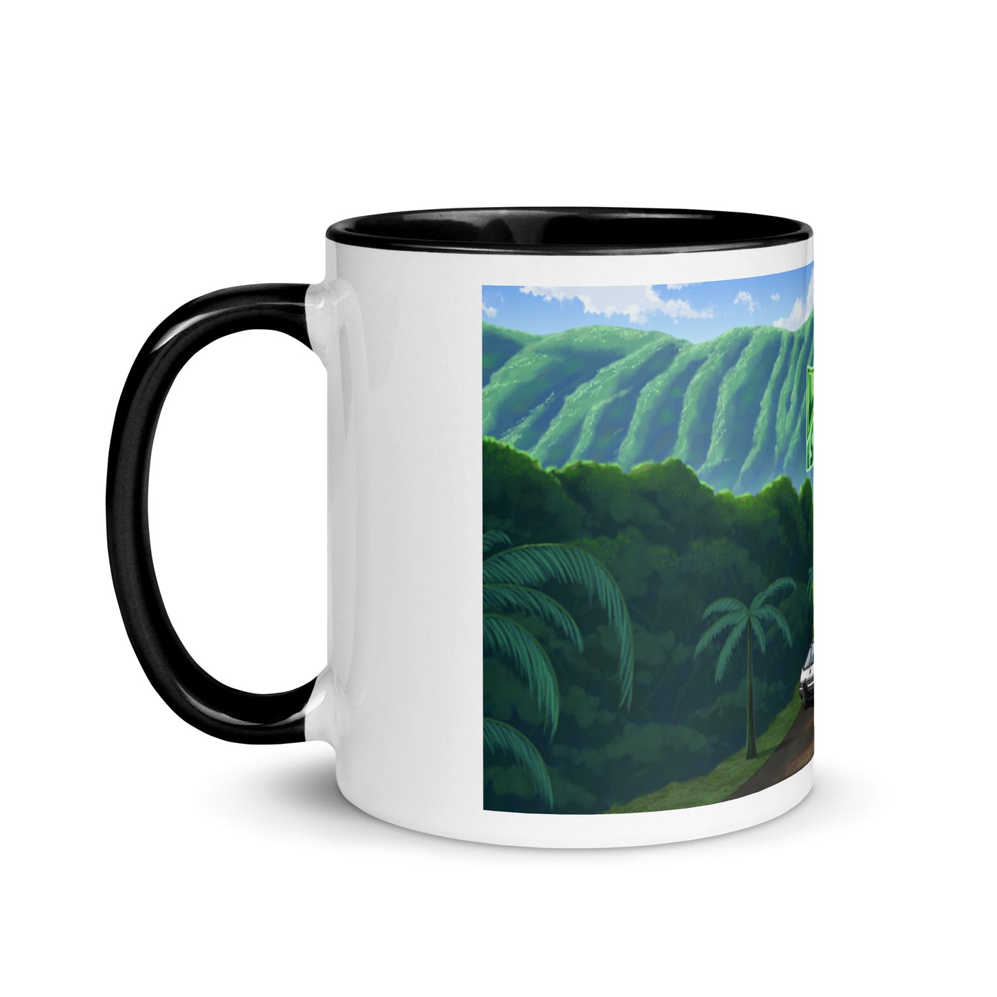 Hoʻomaluhia Botanical Garden Drive Mug with Color Inside