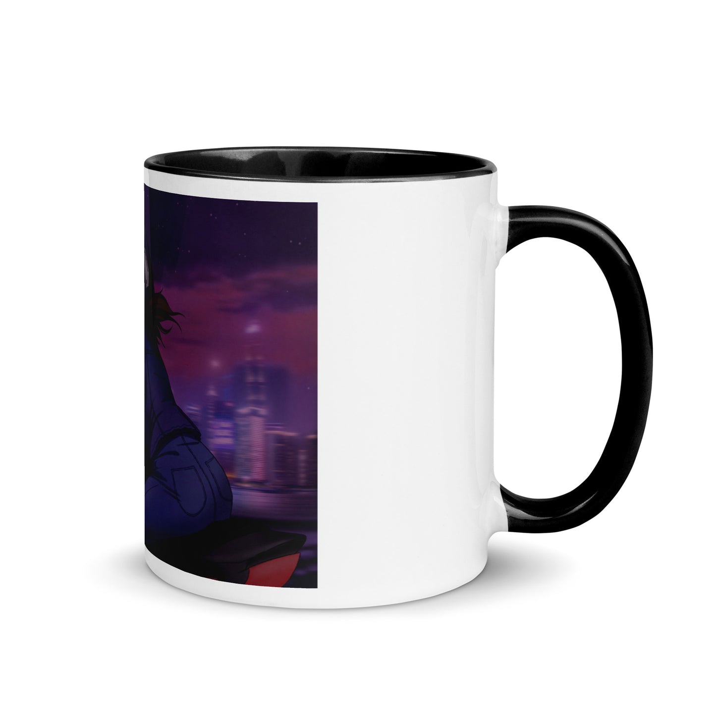 Motorcycle Night Ride Mug with Color Inside