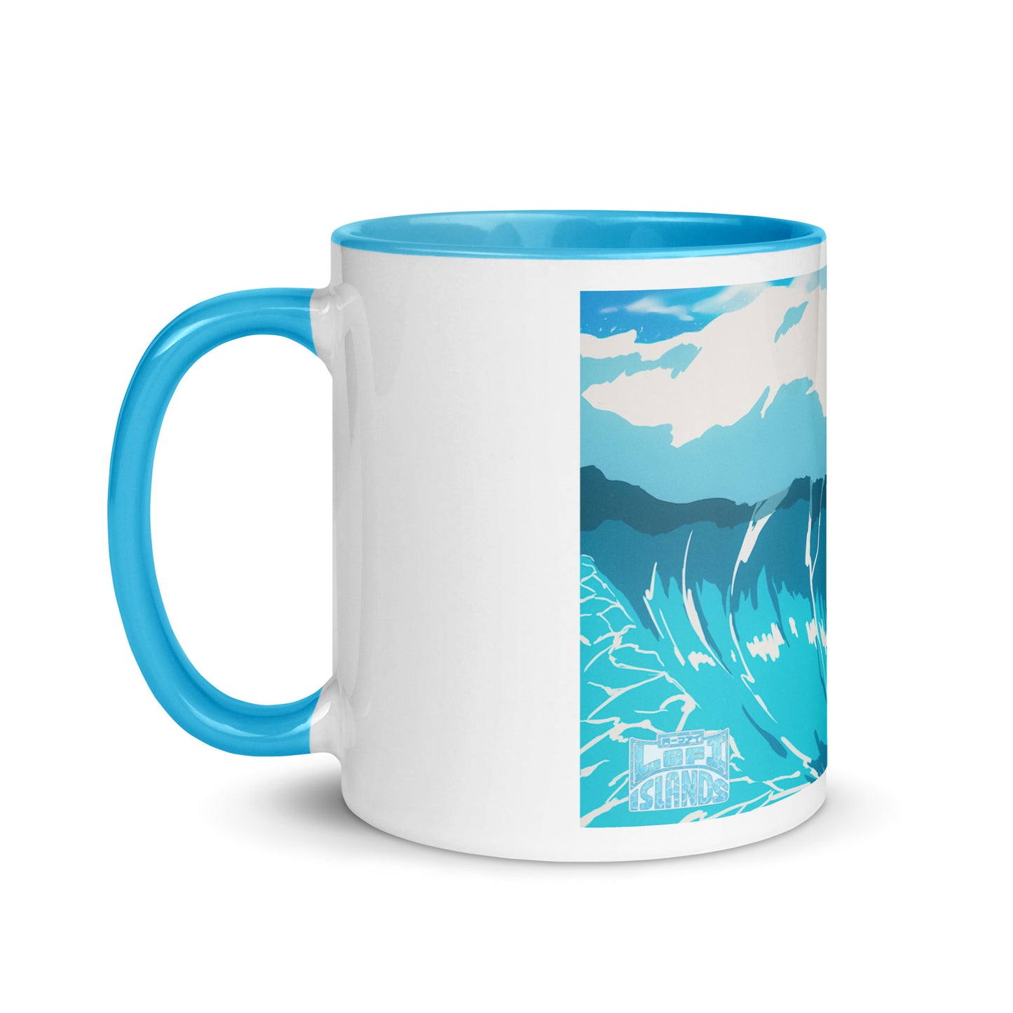 Lo-Fi Islands Wave Mug with Color Inside